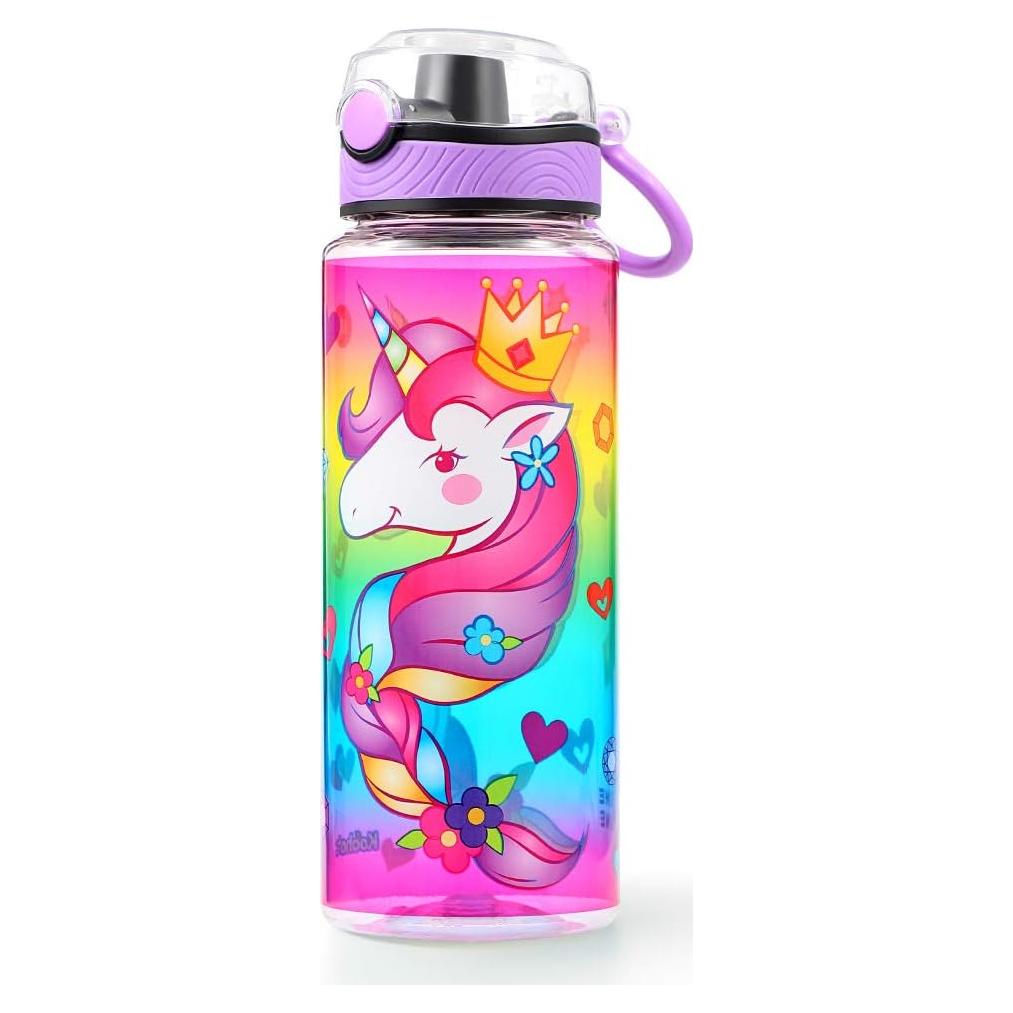 Botella de Agua Reutilizable Home Tune Unicornio 680ml