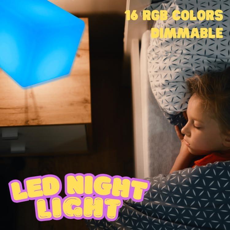 Cubo LED Dimmable 20 cm HullaBalloo RGB Impermeable Control Remoto