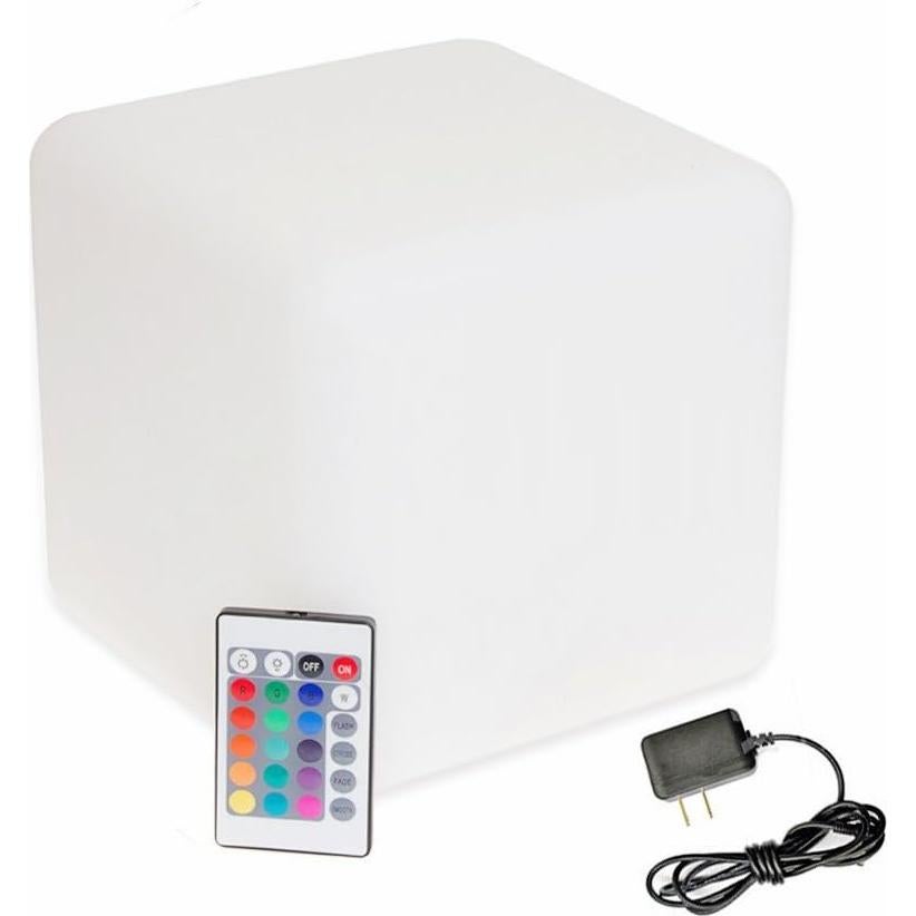 Cubo LED Dimmable 20 cm HullaBalloo RGB Impermeable Control Remoto