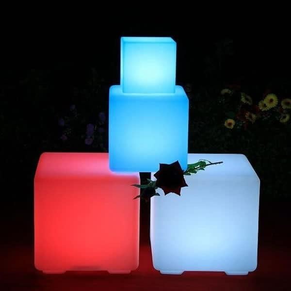 Cubo LED Dimmable 20 cm HullaBalloo RGB Impermeable Control Remoto