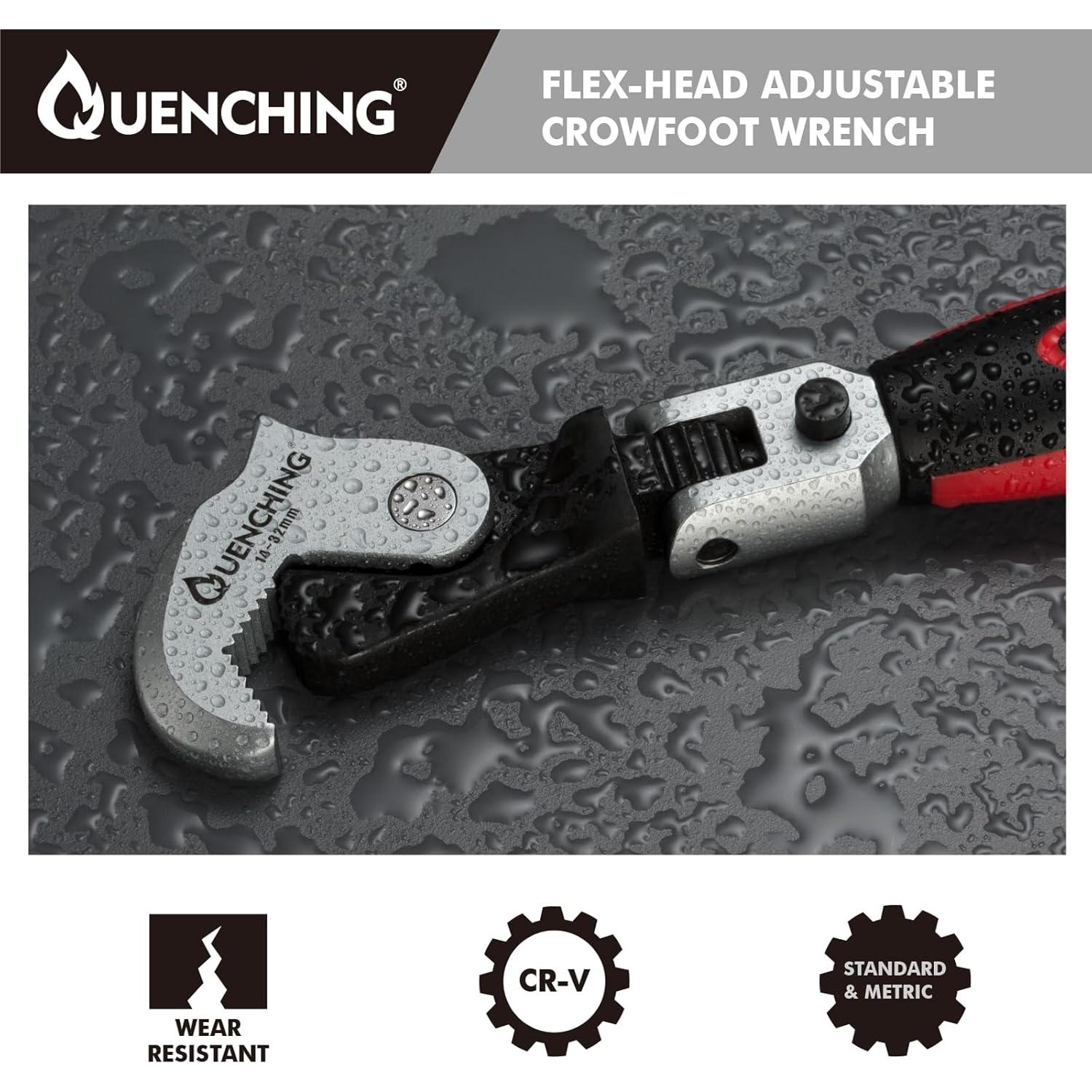 Llave de boca ajustable QUENCHING 19.05 cm 8-17 mm acero CR-V