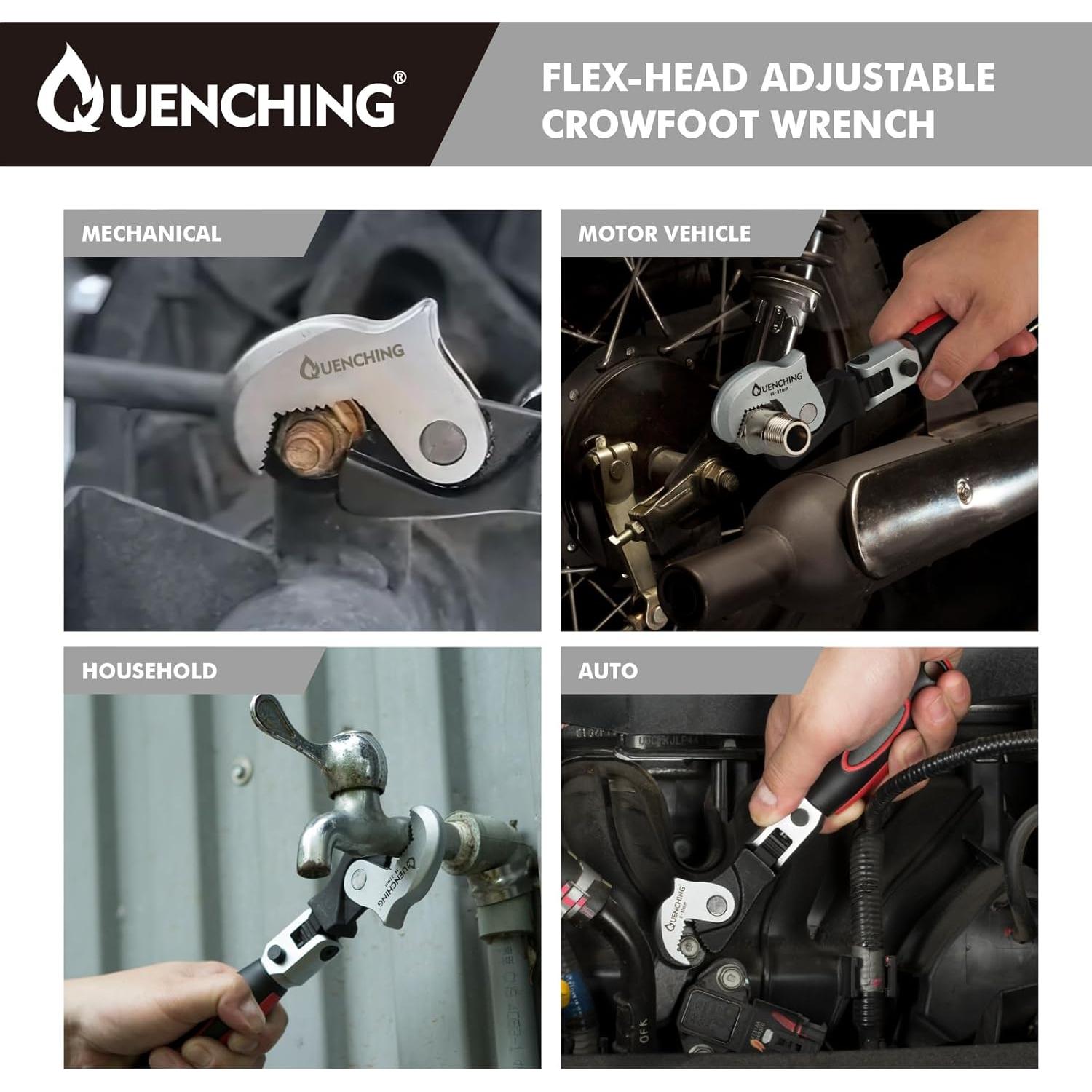 Llave de boca ajustable QUENCHING 19.05 cm 8-17 mm acero CR-V