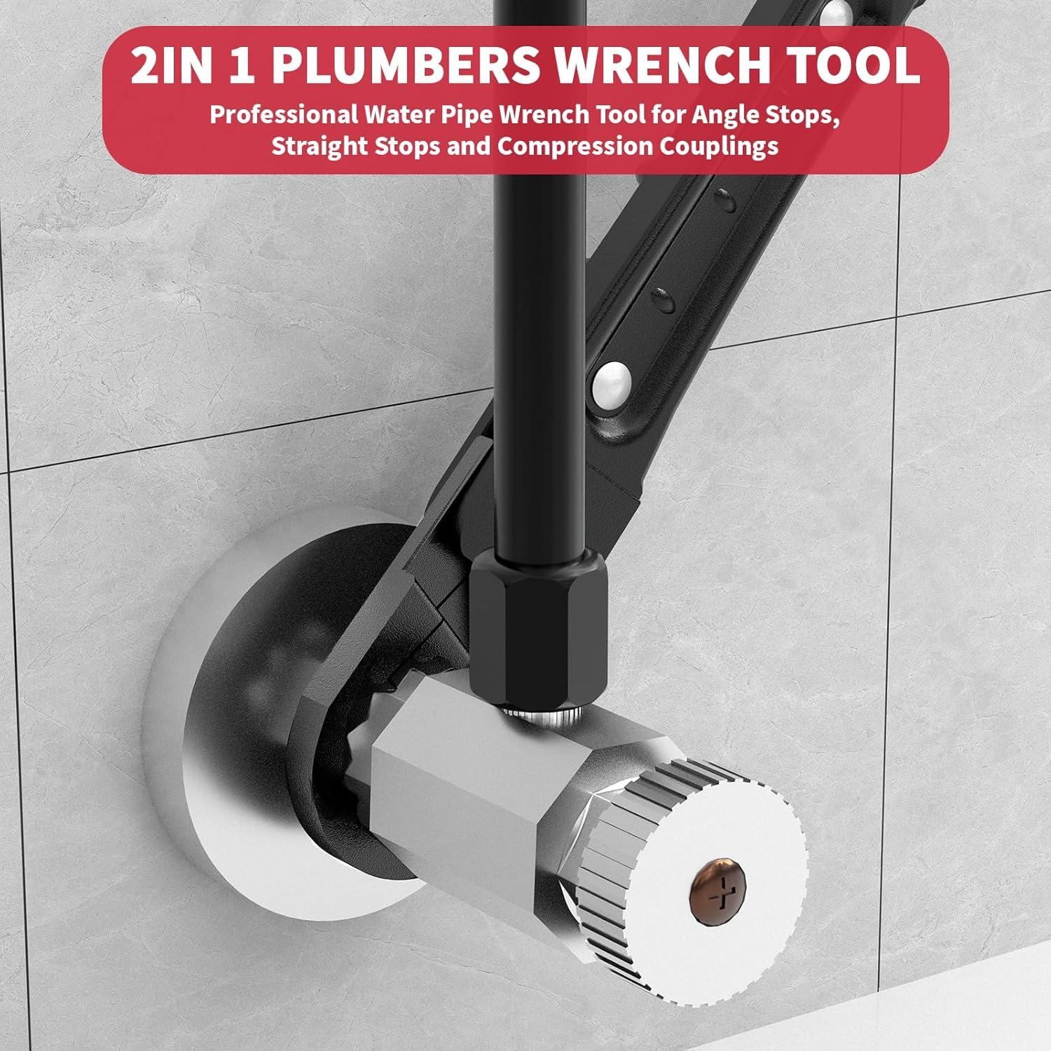 Kit de Llave de Parada en Ángulo LAISGOO - Acero 0.55 kg