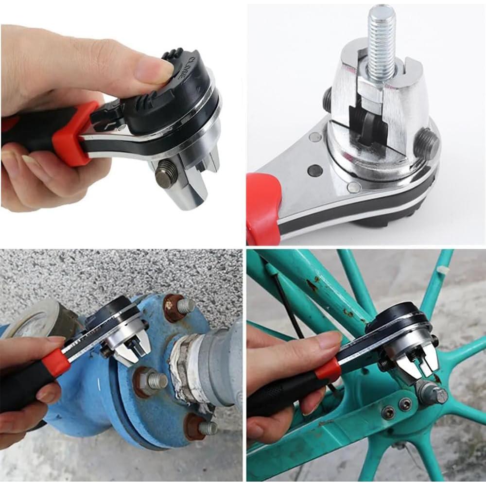 Llave de Carraca Ajustable Szhdxsy 20cm para Tornillos 6-22mm