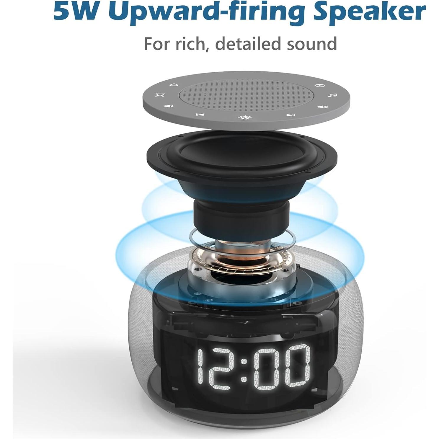 Reloj Despertador Buffbee 2-en-1 con Sonidos y Luces