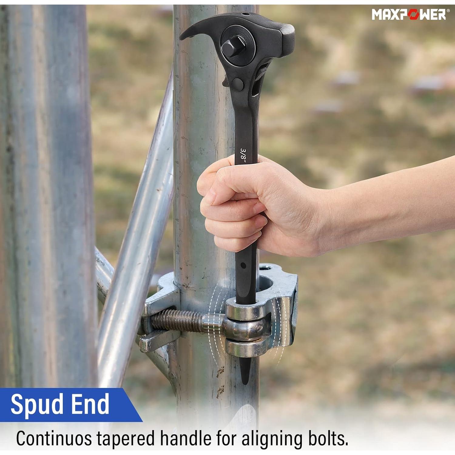 Llave de Carraca MAXPOWER 1/2" y 3/8" Multifuncional