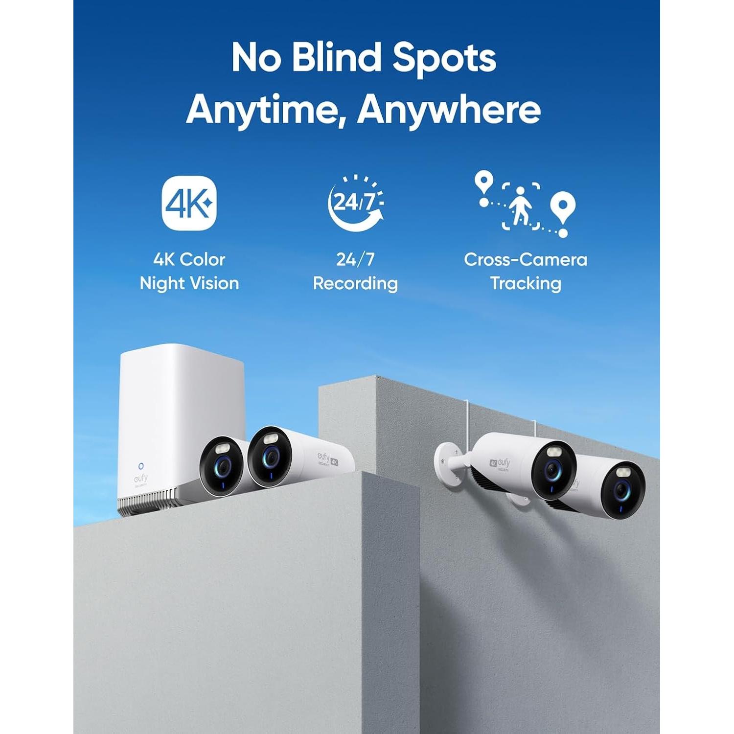 Kit de 2 Cámaras de Seguridad eufyCam E330 4K Wi-Fi