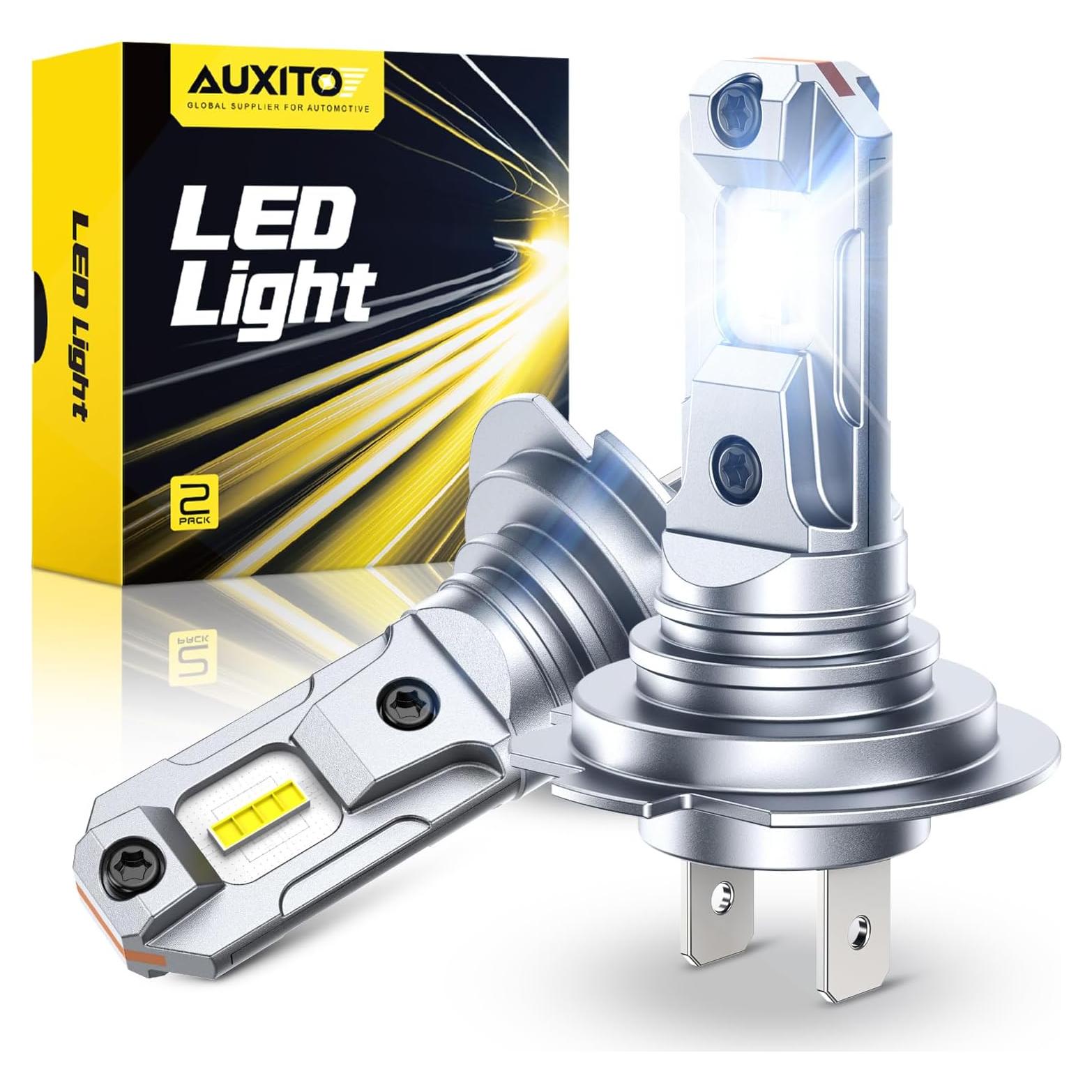 Bombillas LED H7 AUXITO 6500K 2 Piezas, Instalación Fácil