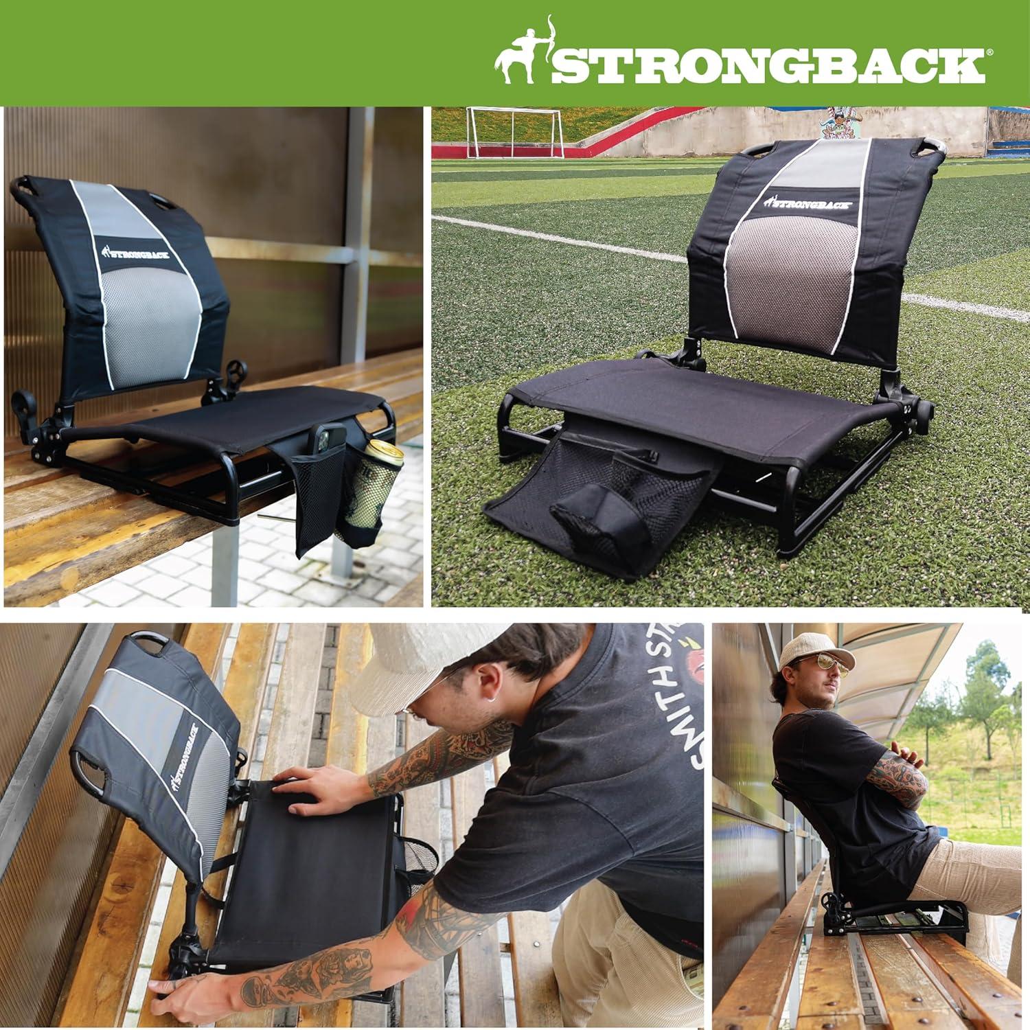 Asiento de Estadio STRONGBACK 410SC-BKGR con Soporte Lumbar