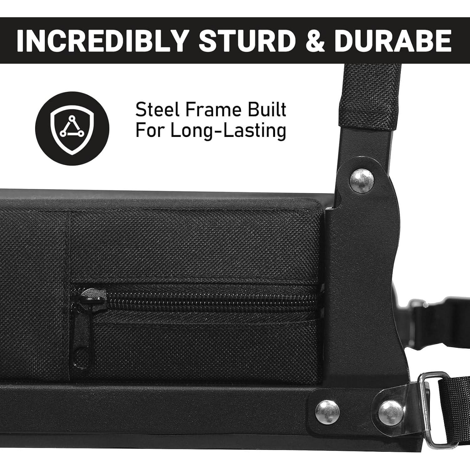 Asiento de Estadio Sheenive Plegable con Respaldo y Cojín 43.4x34.3cm