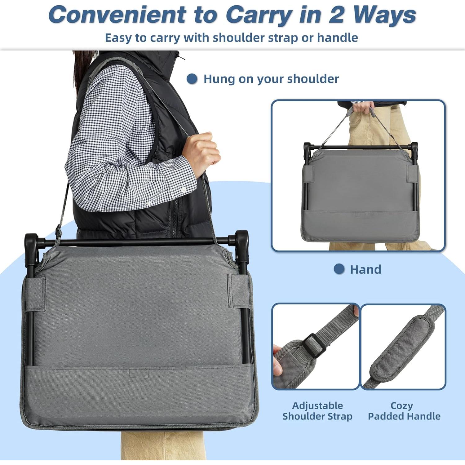 Silla de Estadio Plegable RELAX FIELD con Soporte y Cojín