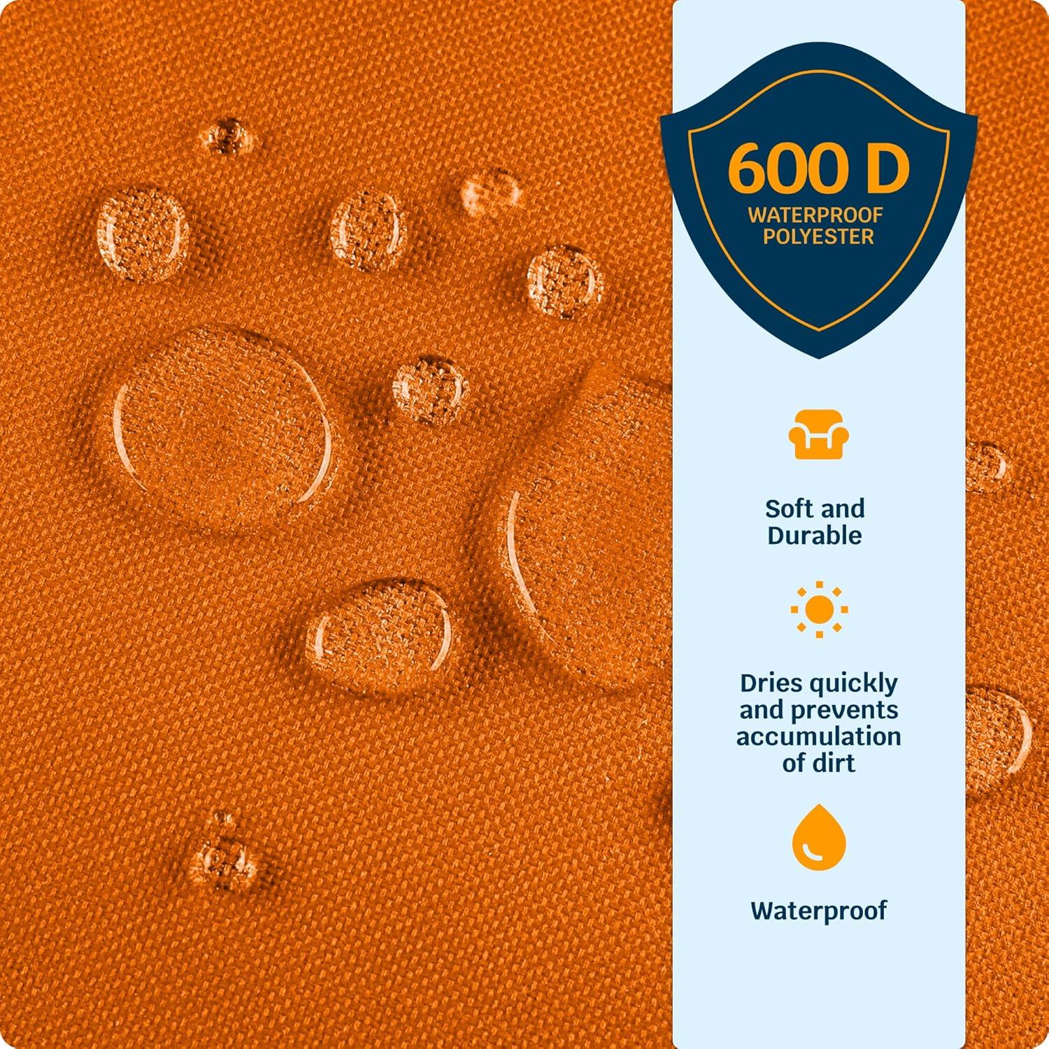 Silla de Estadio Alpcour Plegable Naranja con Reposabrazos y 6 Posiciones