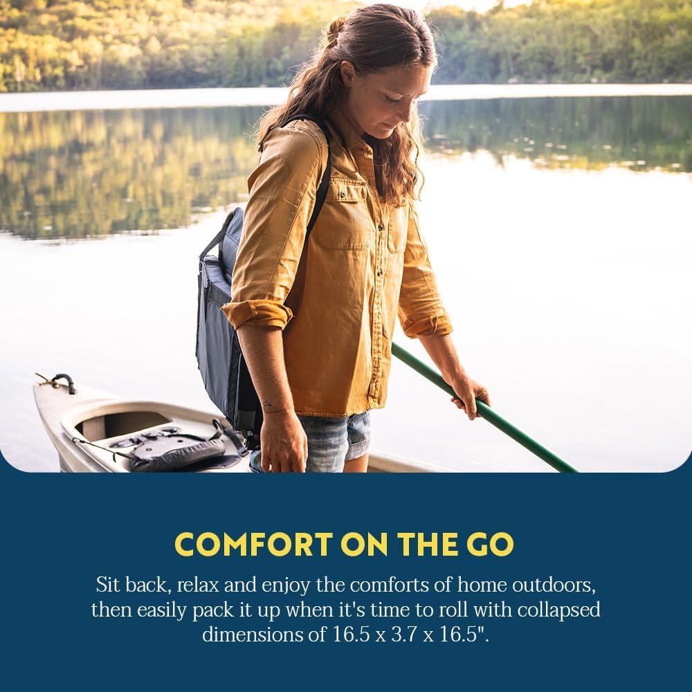 Asiento de Canoa Plegable GCI Outdoor SitBacker Negro