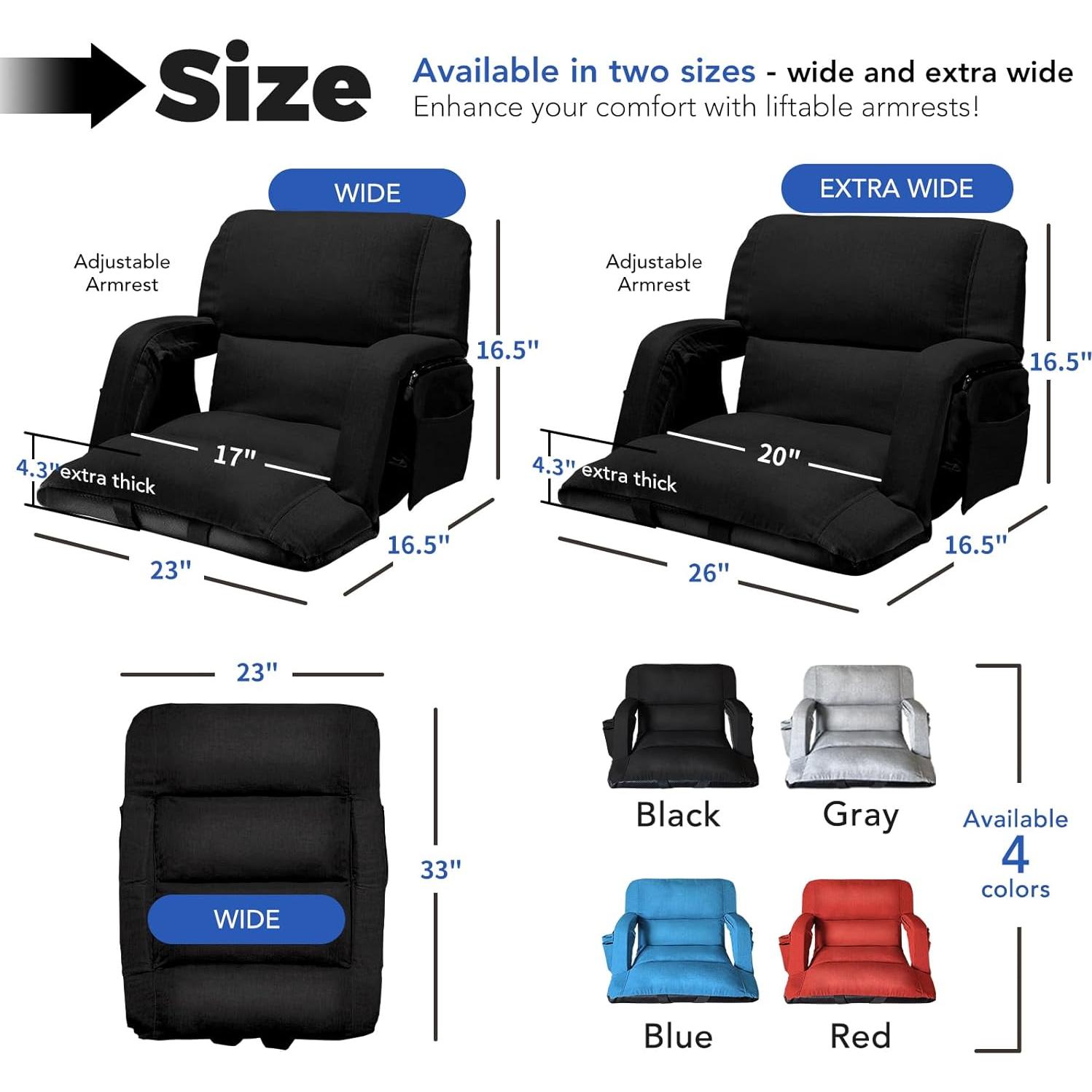 Sillas de Graderío Acolchadas y Ajustables yeyeeyyee - 57.15 cm