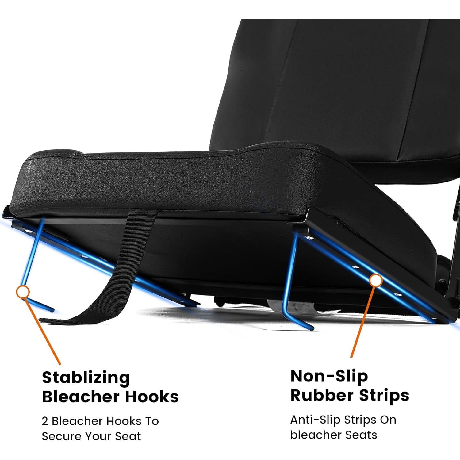 Asiento de Estadio Plegable Behairity con Respaldo y Cojín