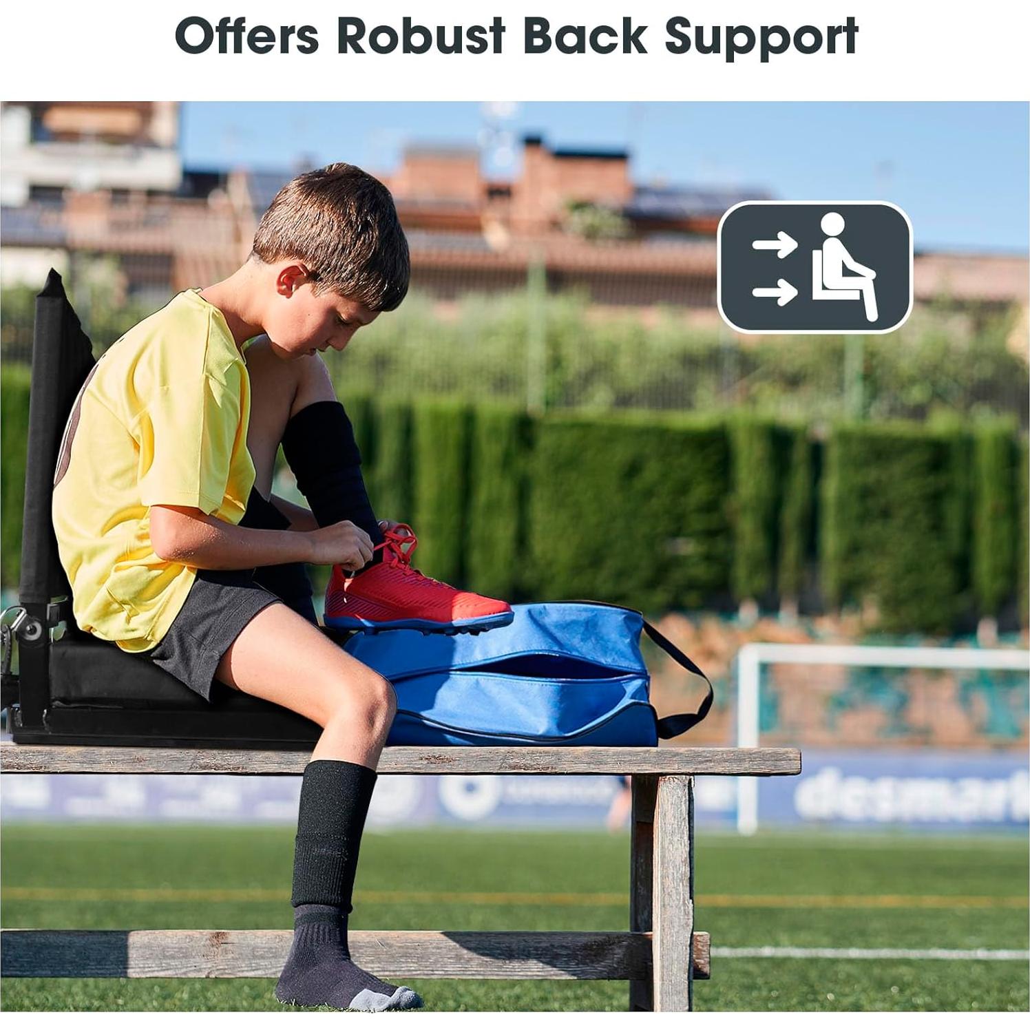 Asiento de Estadio MTWEAR L01-32 con Respaldo y Cojín 181 kg