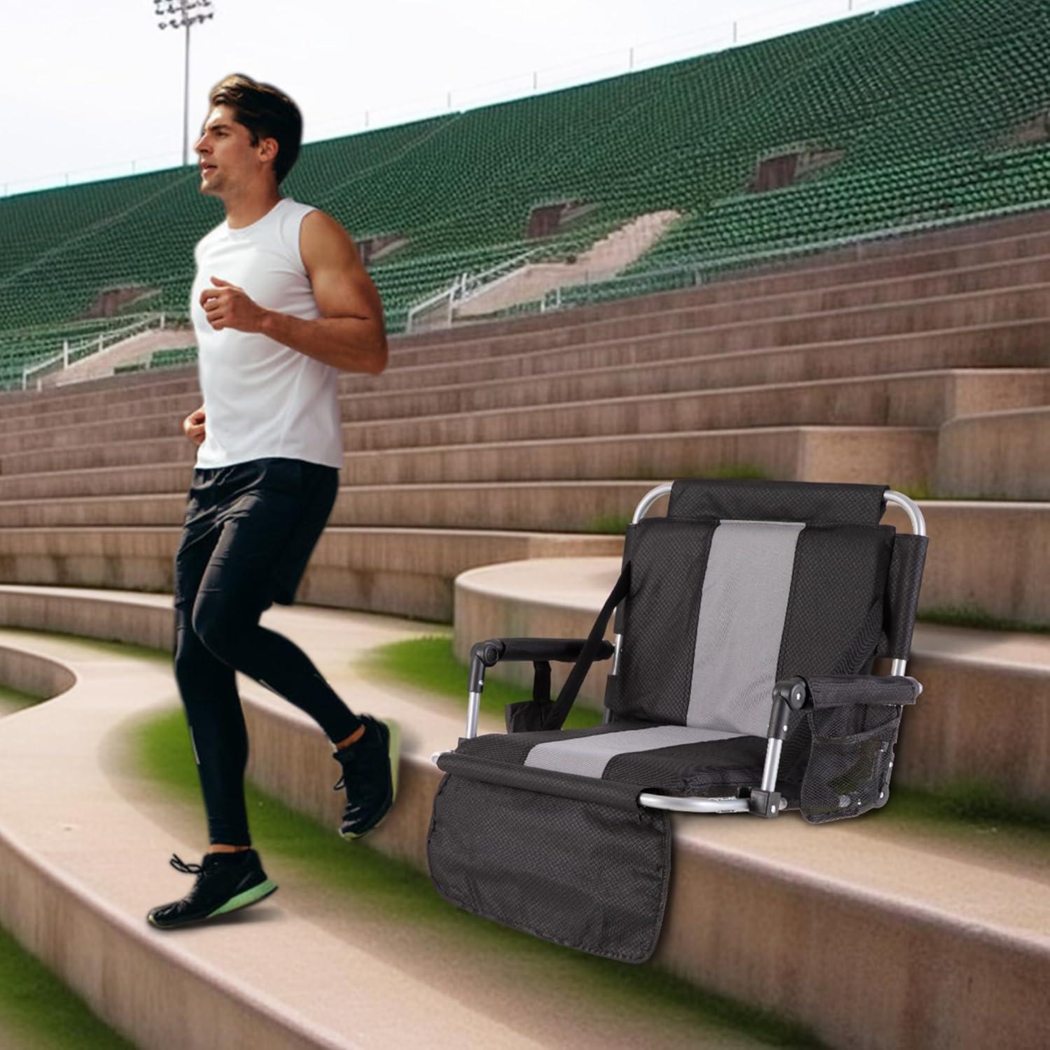 Asiento Plegable de Estadio HIGH POINT SPORTS Acolchado 102 kg