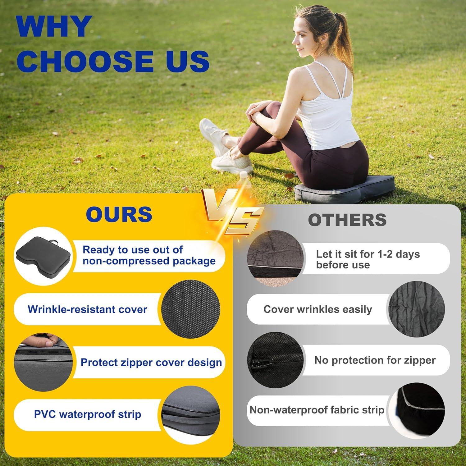 Cojines para Estadio FASTMOMENT - 2 Pcs Portátiles Acolchados