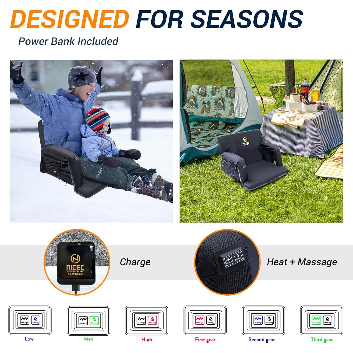 Asiento de Estadio Calentable Nice C NC-STAMASSHEAT-1111