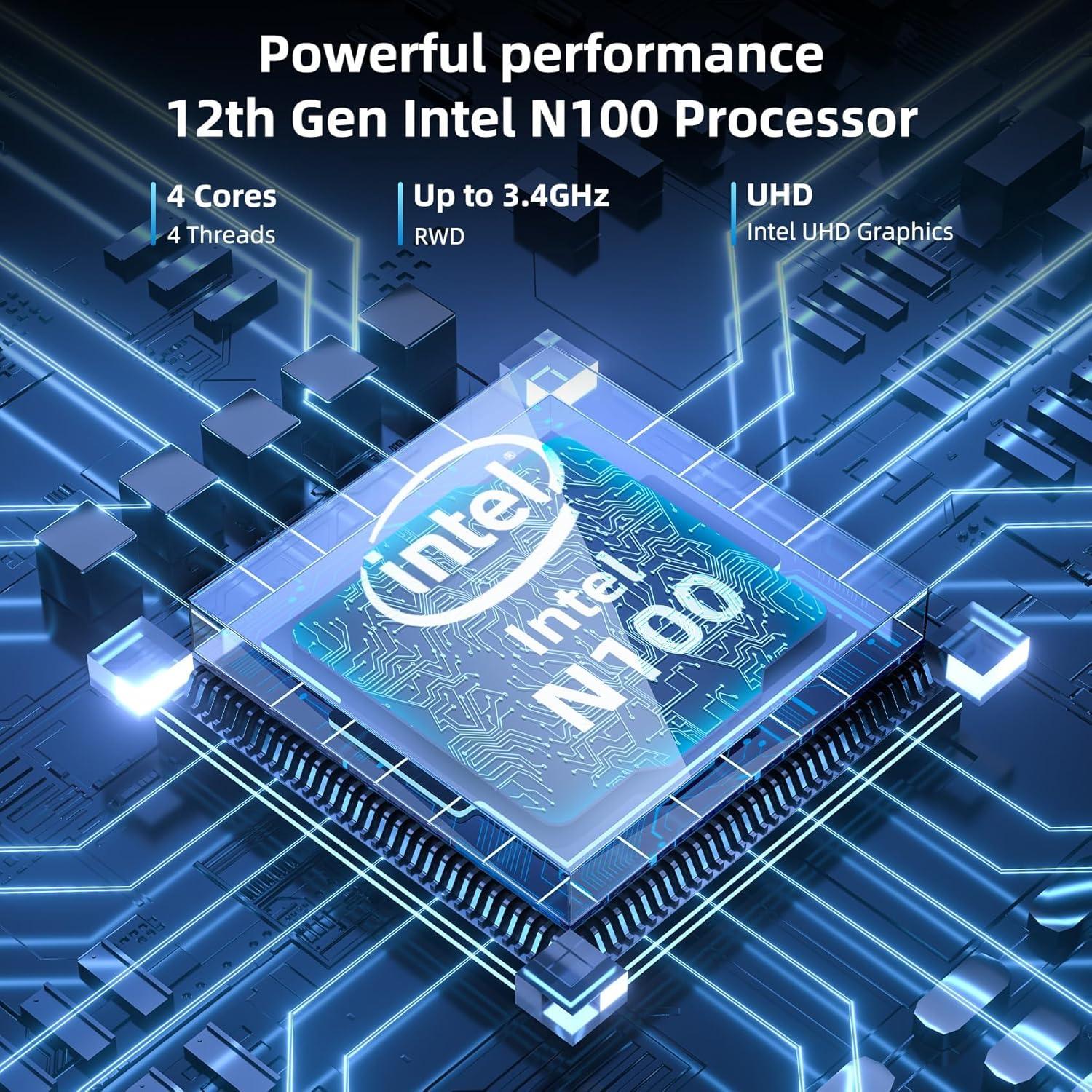 Laptop Mini 2-en-1 Crelander 8" Táctil 12GB 1TB SSD