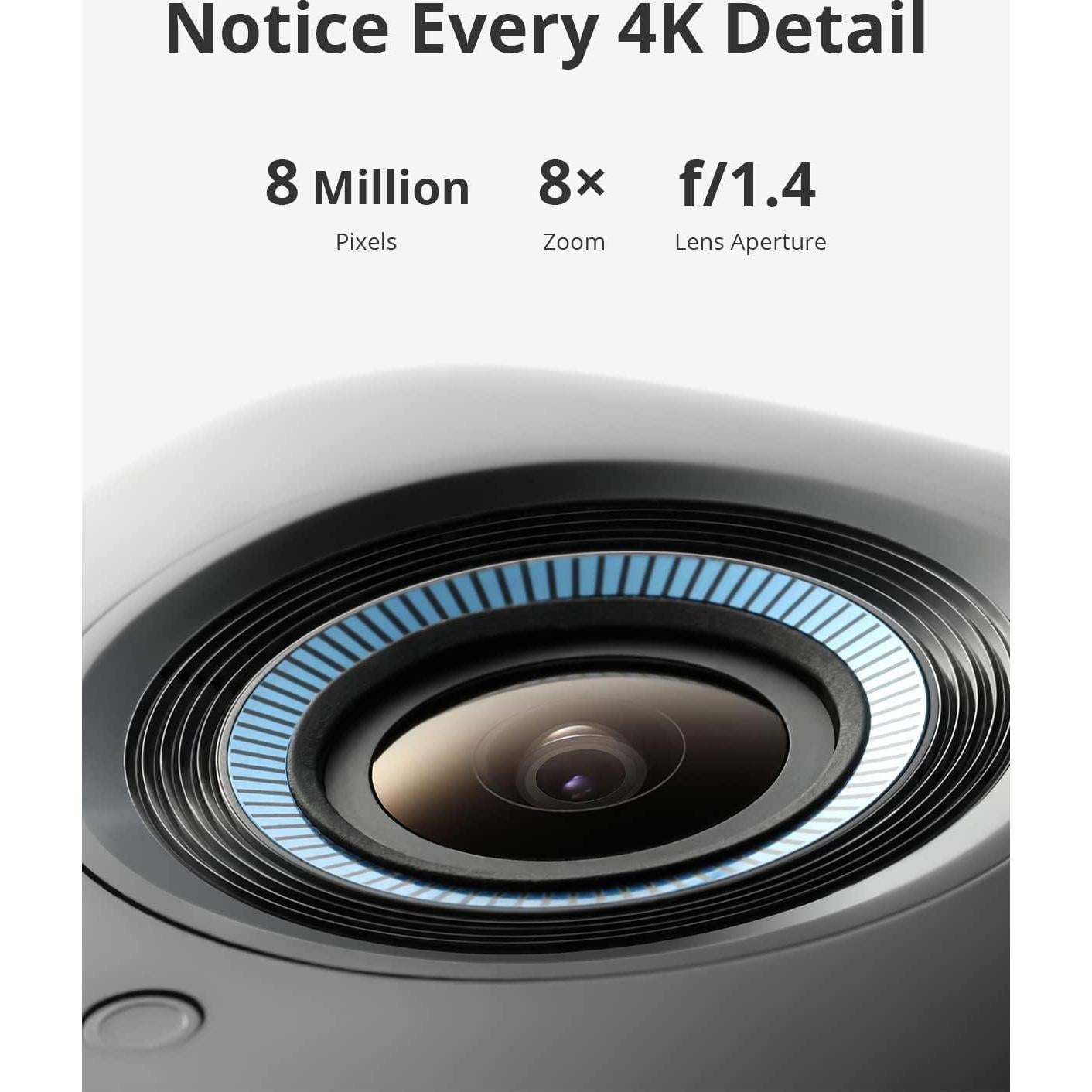 eufy Security eufyCam 3C 4-Cam Kit, Security Camera Outdoor Wireless, 4K Camera, Expandable Local Storage up to 16TB, Face Recognition AI, Spotlight, Color Night Vision, No Monthly Fee (Renewed)