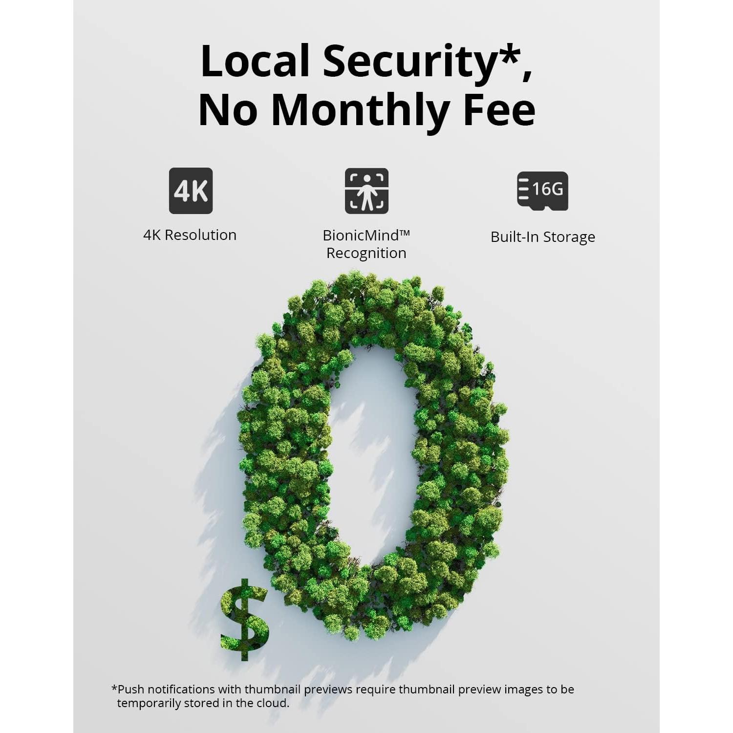 eufy Security eufyCam 3C 4-Cam Kit, Security Camera Outdoor Wireless, 4K Camera, Expandable Local Storage up to 16TB, Face Recognition AI, Spotlight, Color Night Vision, No Monthly Fee (Renewed)