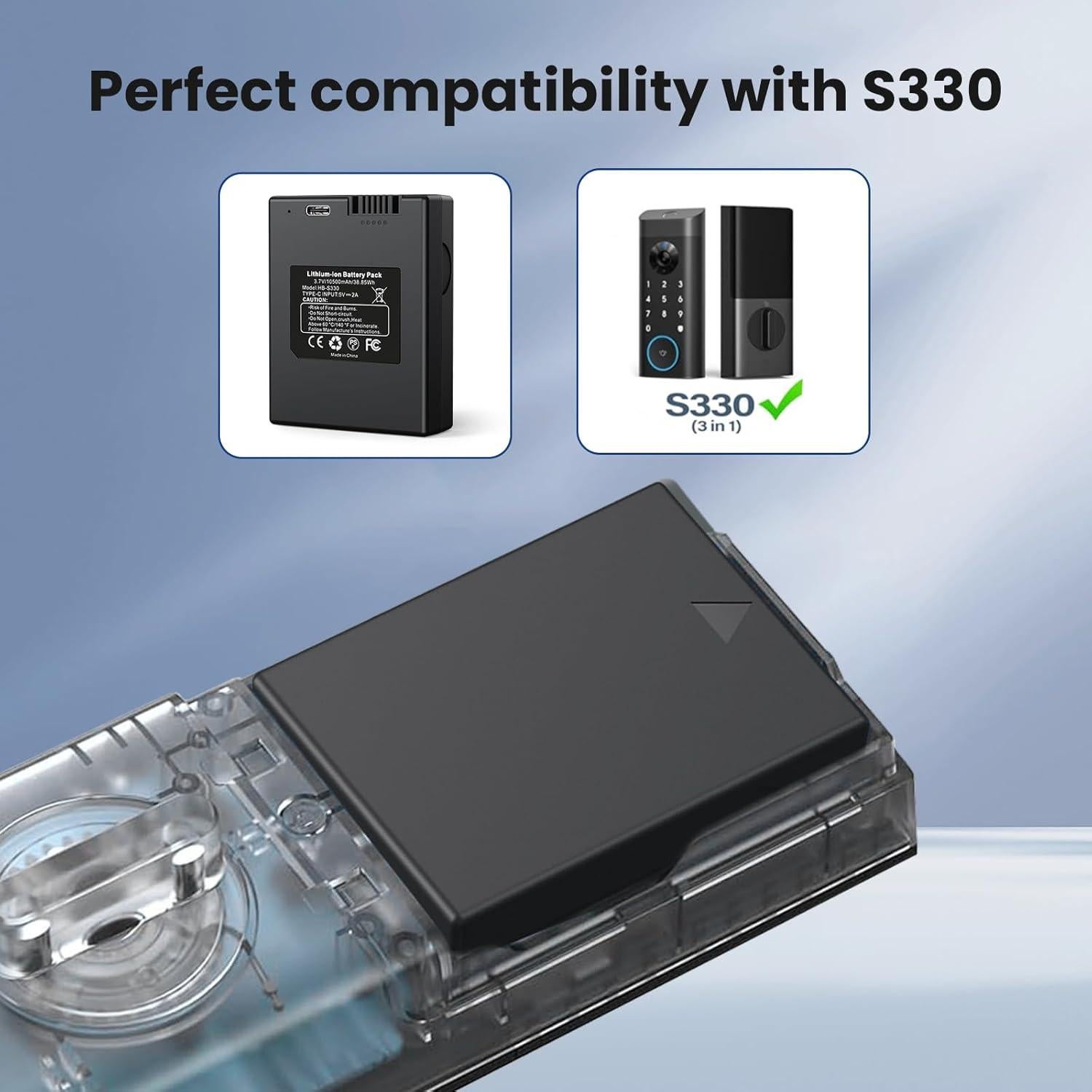 Batería Recargable 10500mAh para Cerradura eufy S330 S230