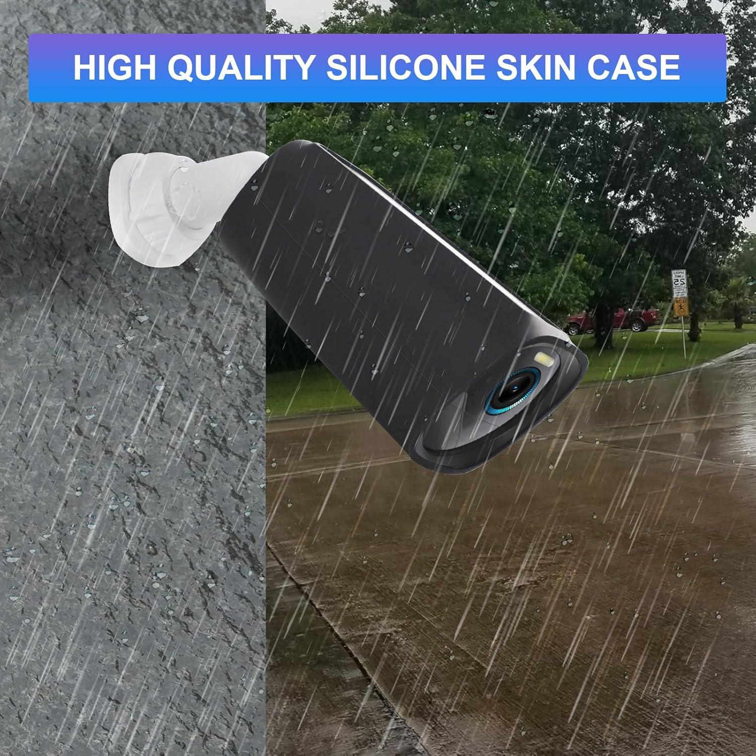 for EufyCam 3 Case Cover Waterproof & Dustproof Silicone Protective Camera Skin for Eufy Security S330 EufyCam 3 (2-Pack)