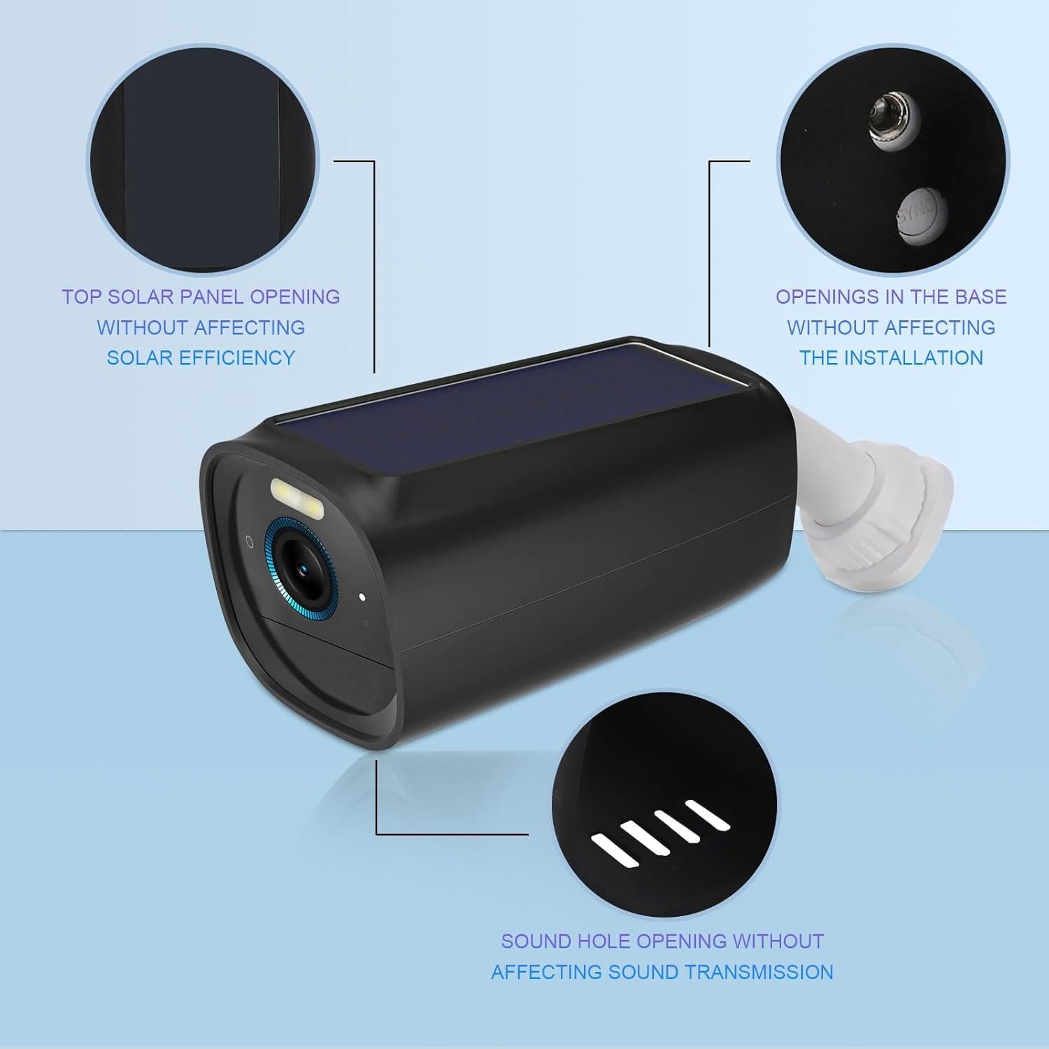 for EufyCam 3 Case Cover Waterproof & Dustproof Silicone Protective Camera Skin for Eufy Security S330 EufyCam 3 (2-Pack)