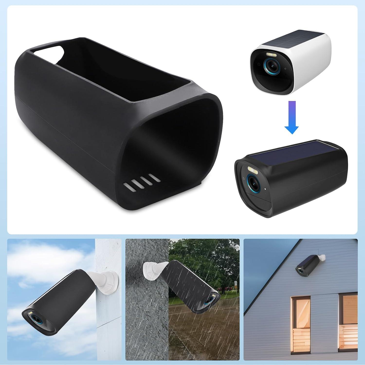 for EufyCam 3 Case Cover Waterproof & Dustproof Silicone Protective Camera Skin for Eufy Security S330 EufyCam 3 (2-Pack)