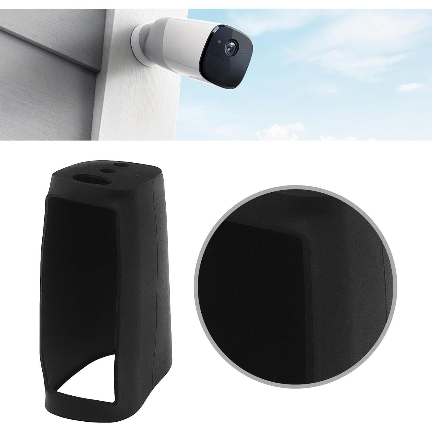 2pcs Surveillance Camera Silicone Case Waterproof Silicone Cover Compatible with EufyCam 3 S330