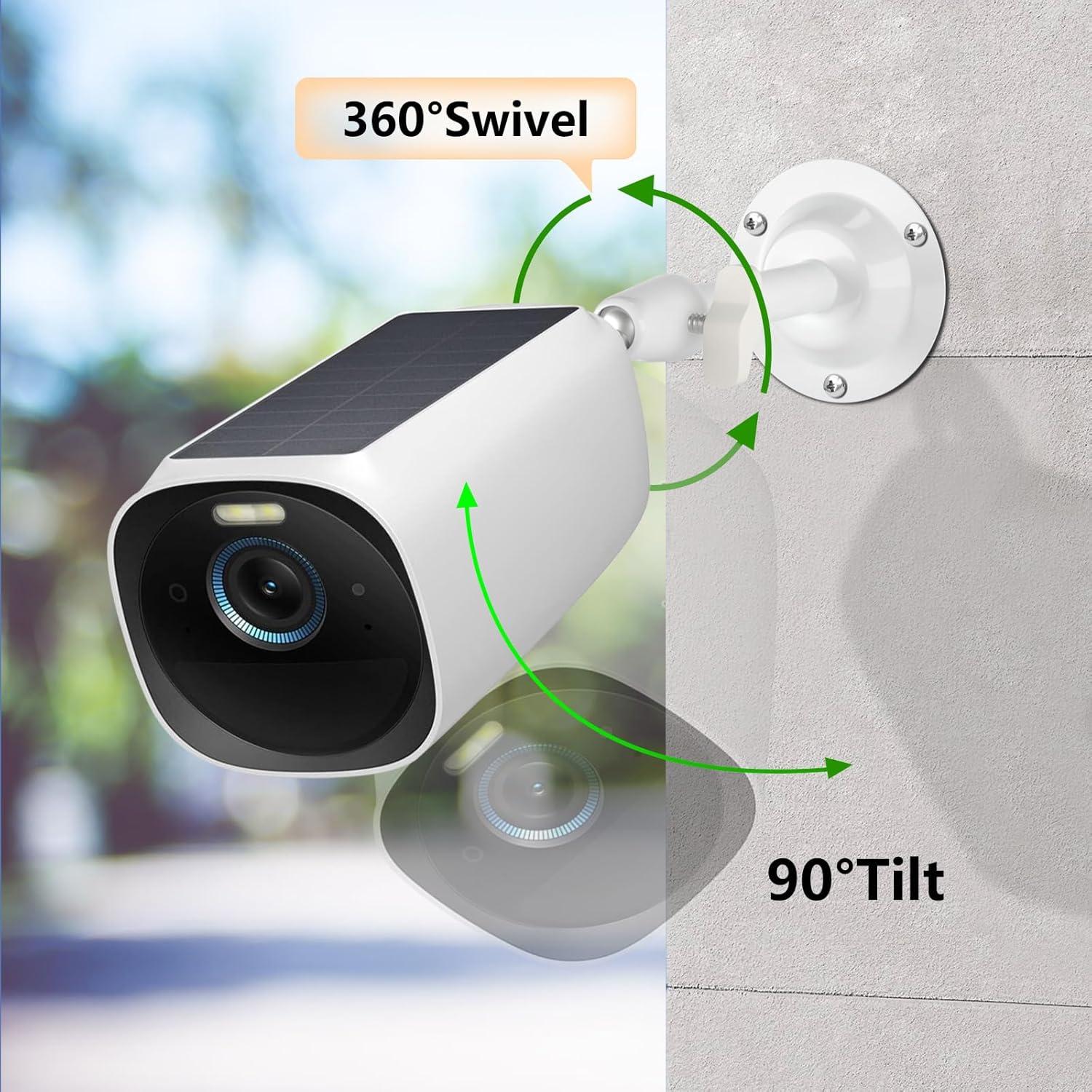 Soporte de Pared Ajustable Eufy para Cámaras - Metal Resistente