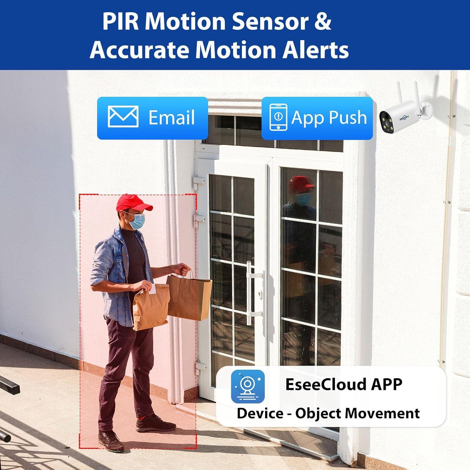 Cámara de Seguridad Inalámbrica Hiseeu C40 4MP Solar IP66