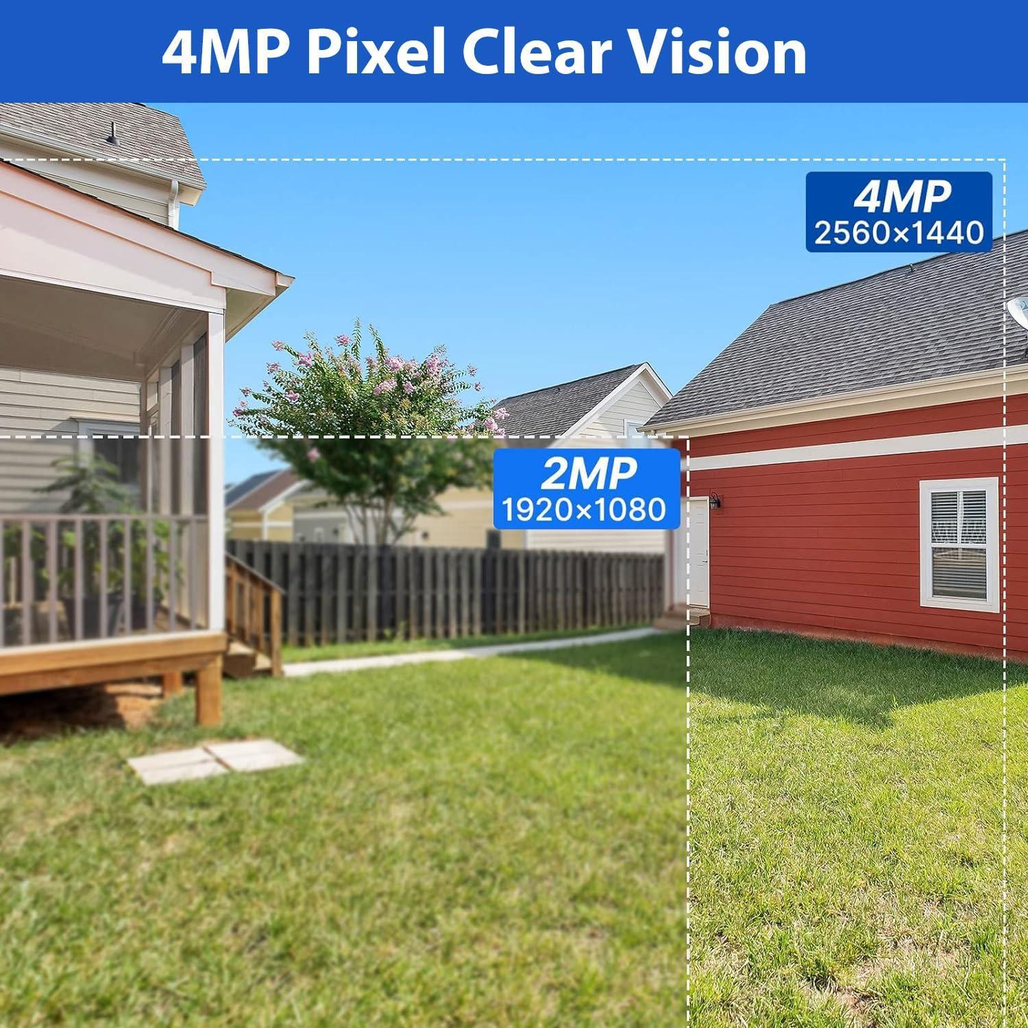 Cámara de Seguridad Inalámbrica Hiseeu C40 4MP Solar IP66