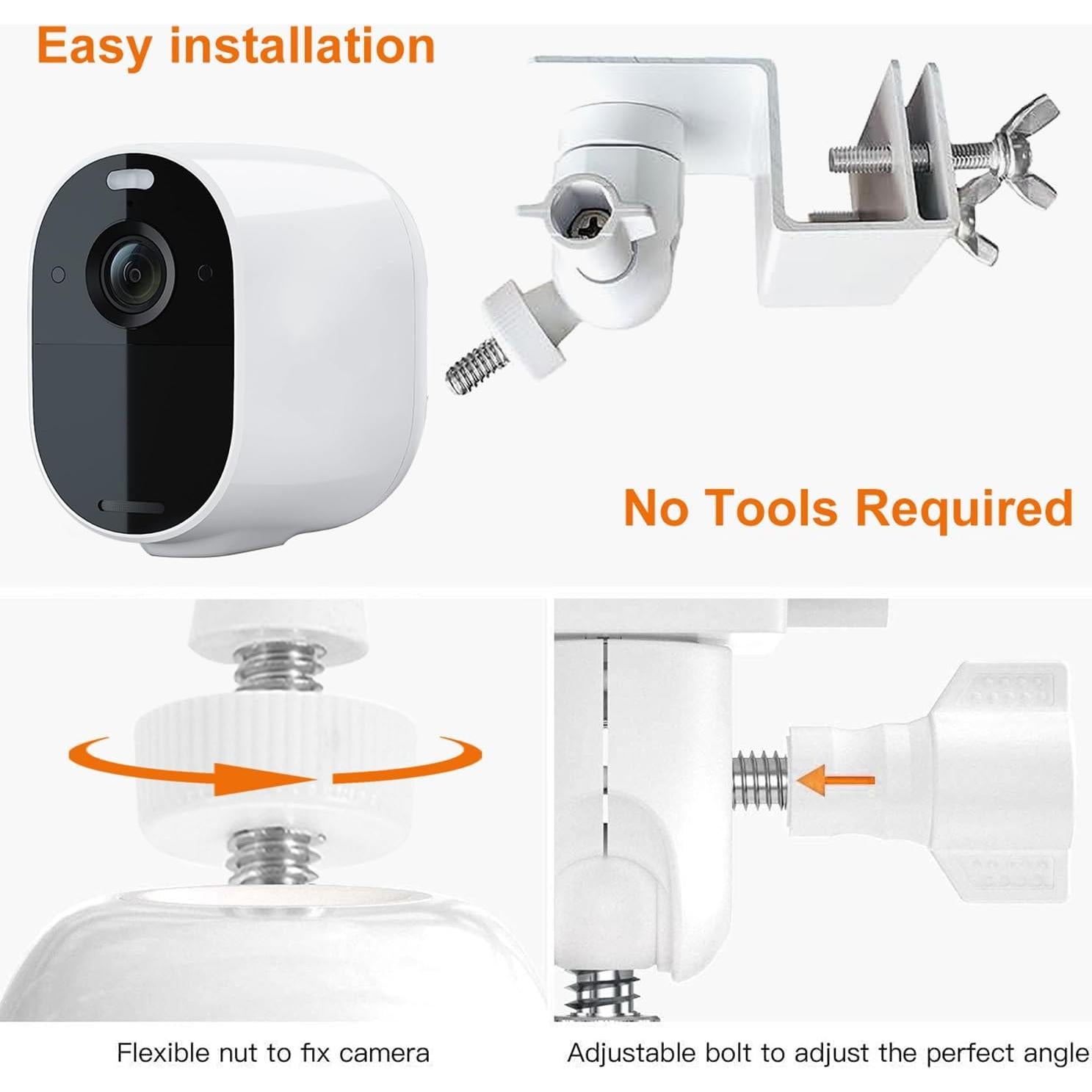 Soporte de canalón OWOKISO para cámaras Eufy y Arlo 360°