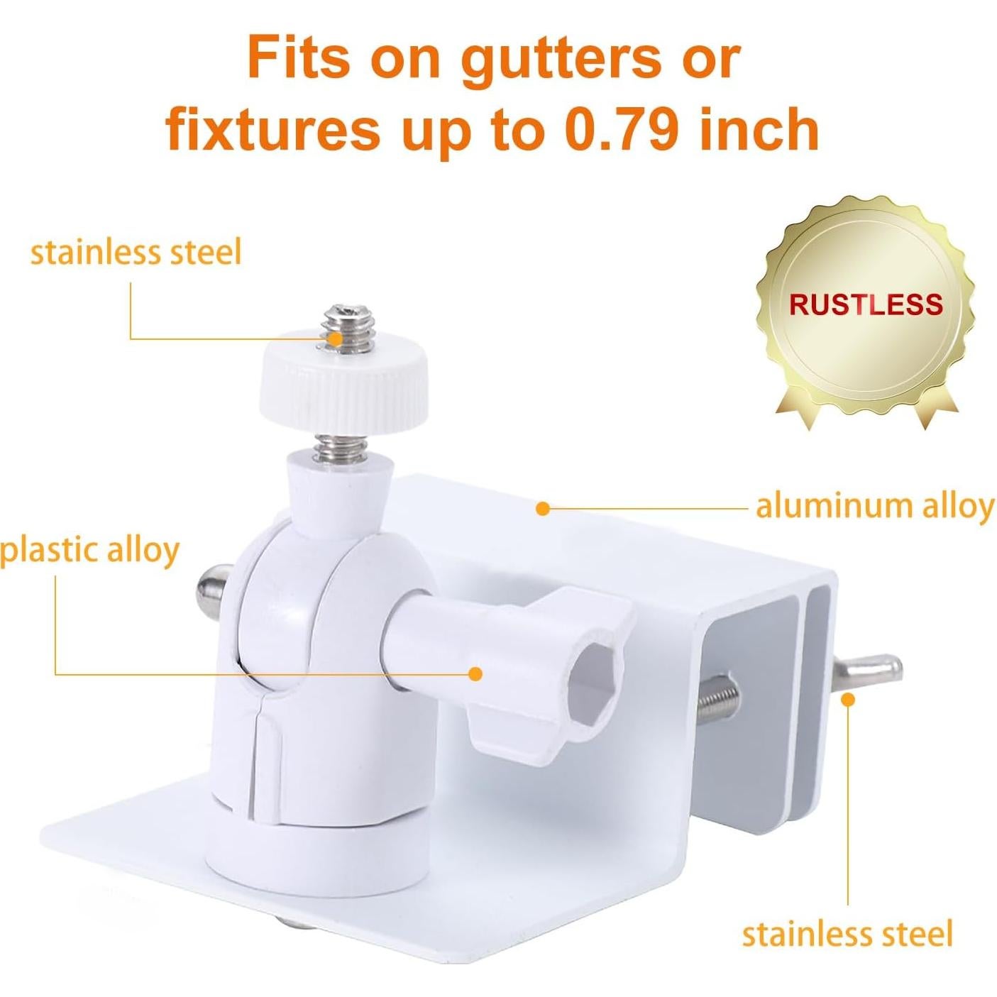 Soporte de canalón OWOKISO para cámaras Eufy y Arlo 360°