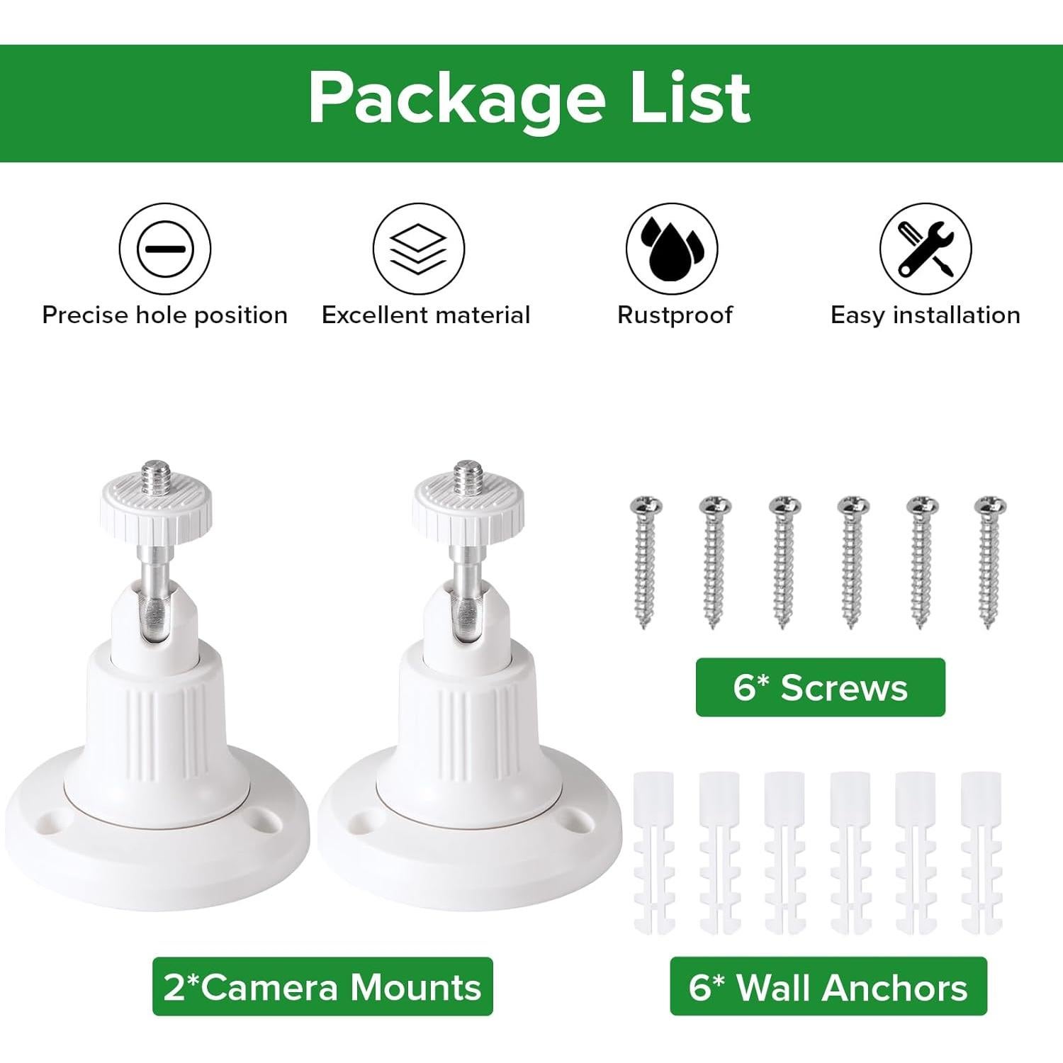 Soporte de Cámara de Seguridad Wochel Ajustable para Eufy