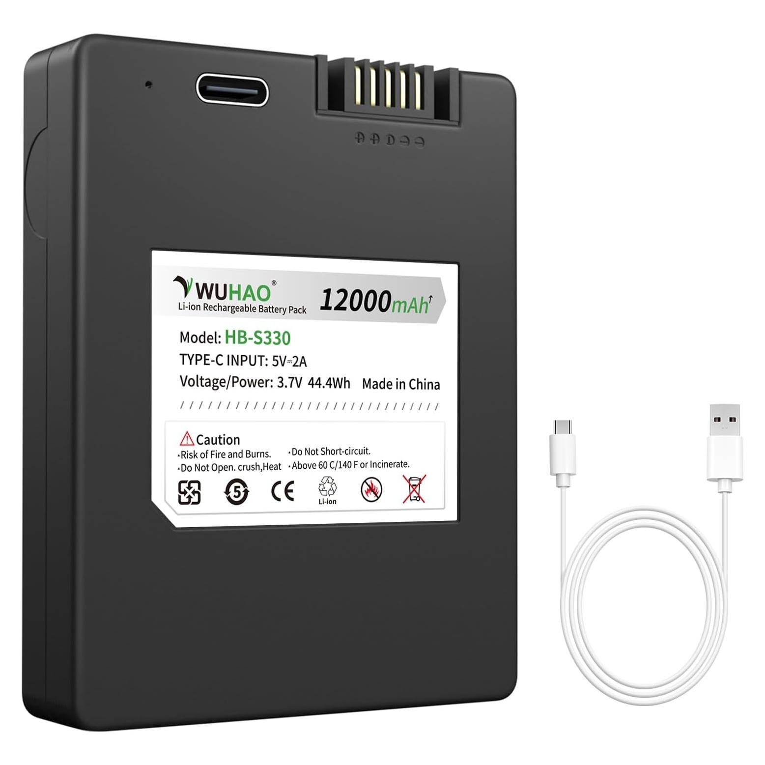 Batería Recargable WUHAO 12000mAh para Cerraduras Inteligentes