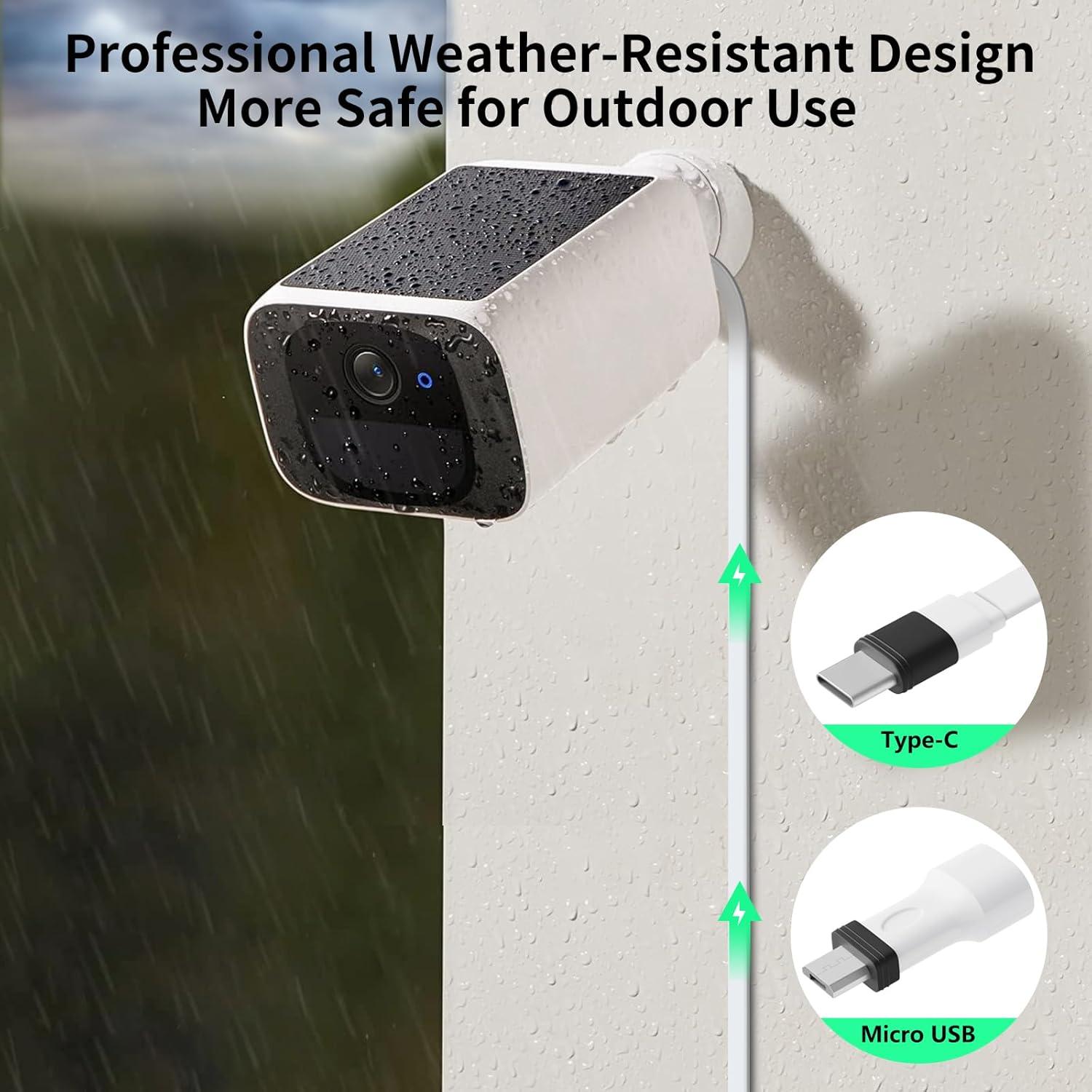 Cable de Alimentación Resistente 7.5m para Eufy Cam - Goldtime