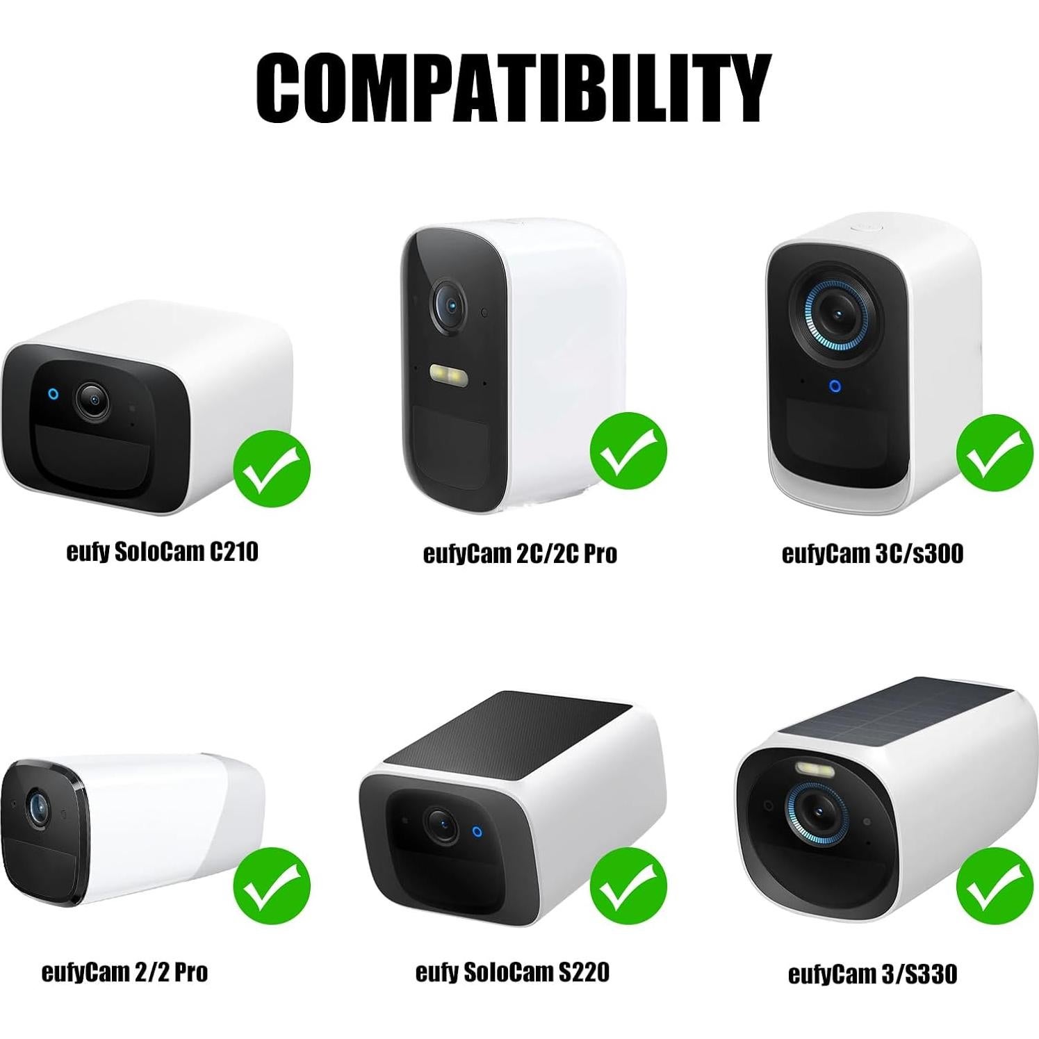 Paquete de 3 Soportes de Cámara Ajustables Buwesru 15.5 cm