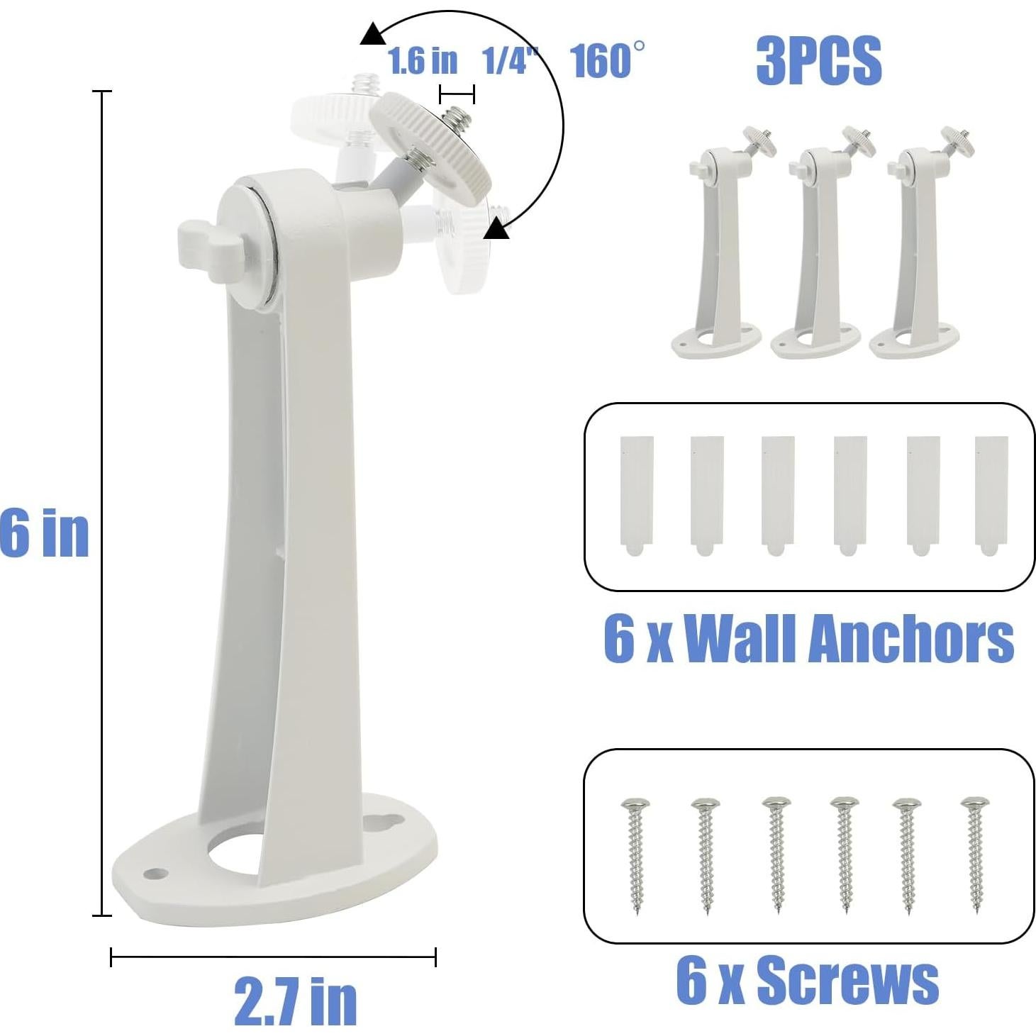 Paquete de 3 Soportes de Cámara Ajustables Buwesru 15.5 cm
