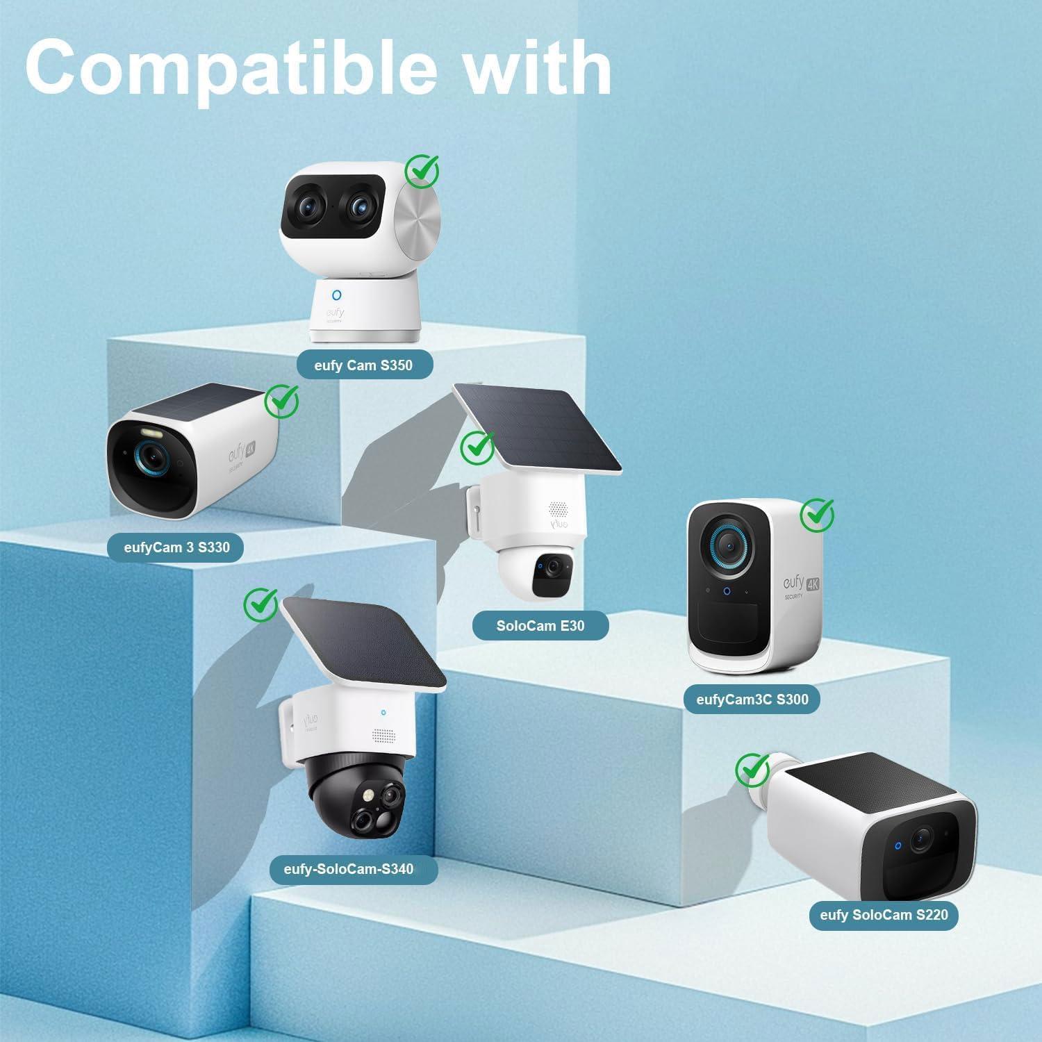 Cable de Alimentación de 7.5m Uogw para eufy SoloCam S220/S340