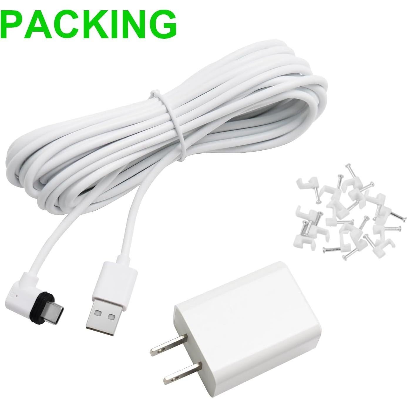 Cable de Alimentación de 7.5m Uogw para eufy SoloCam S220/S340