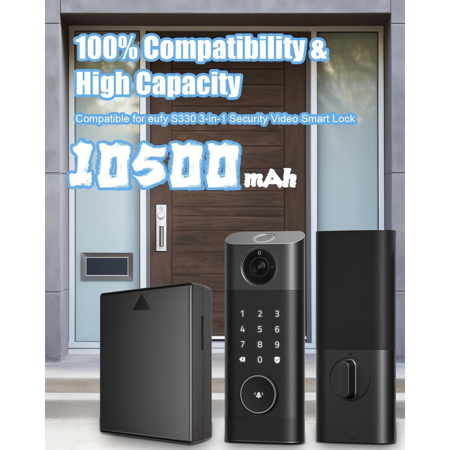 Batería Recargable 10500mAh REACELL S330 para Cerradura eufy