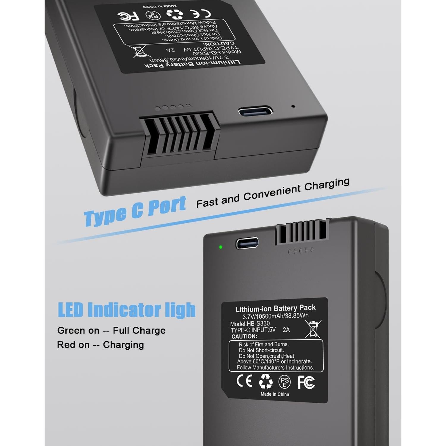 Batería Recargable 10500mAh REACELL S330 para Cerradura eufy