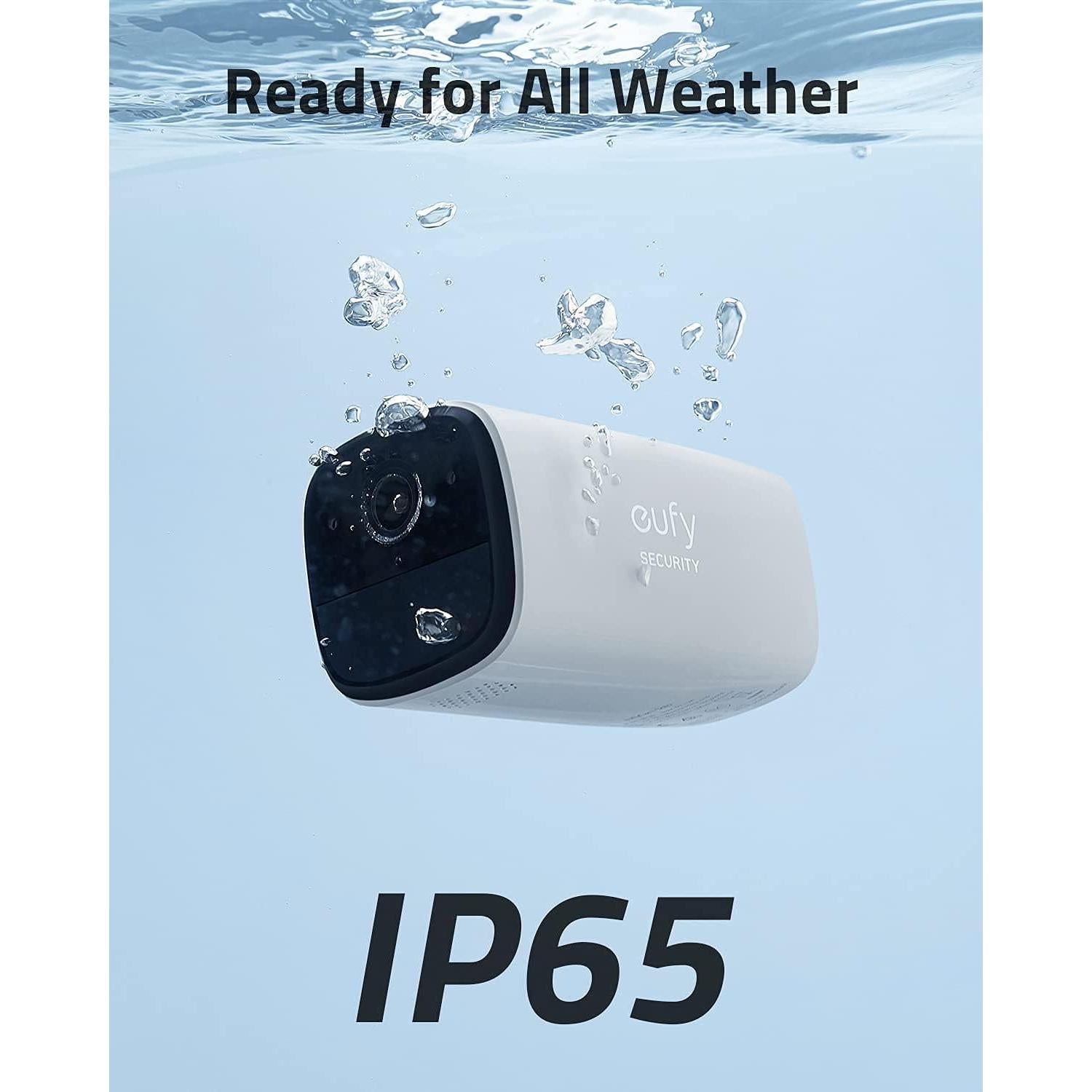 eufy Security, SoloCam C120, Outdoor Security Camera, WiFi, Wireless, Wire-Free, Advanced AI Person-Detection, Two-Way Audio, 2K Resolution, 90dB Alarm, IP65 Weatherproof, No Monthly Fee (Renewed)