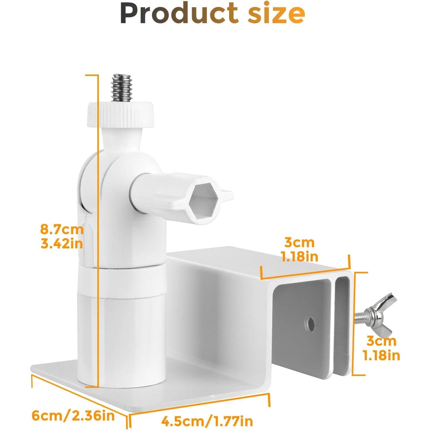 Soporte de canal Eufy para cámaras de seguridad - Blanco