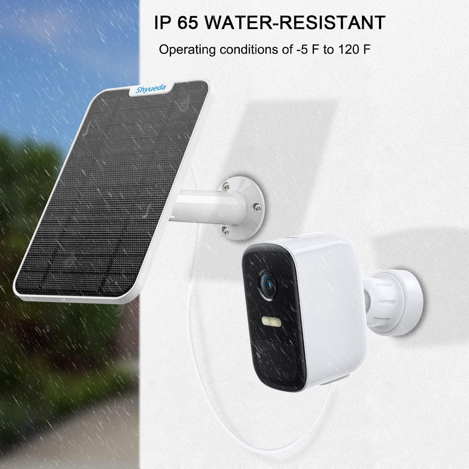 Panel Solar Shyueda 4W IP65 para Eufycam con Cable 4m