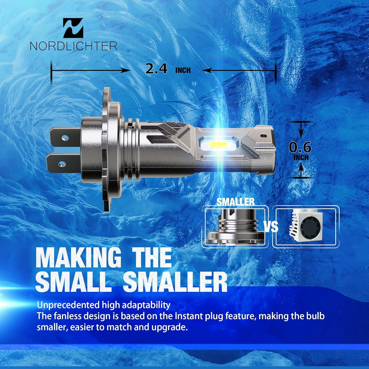Bombillas de Luz de Niebla H7 N NORDLICHTER 6500K 2 Piezas