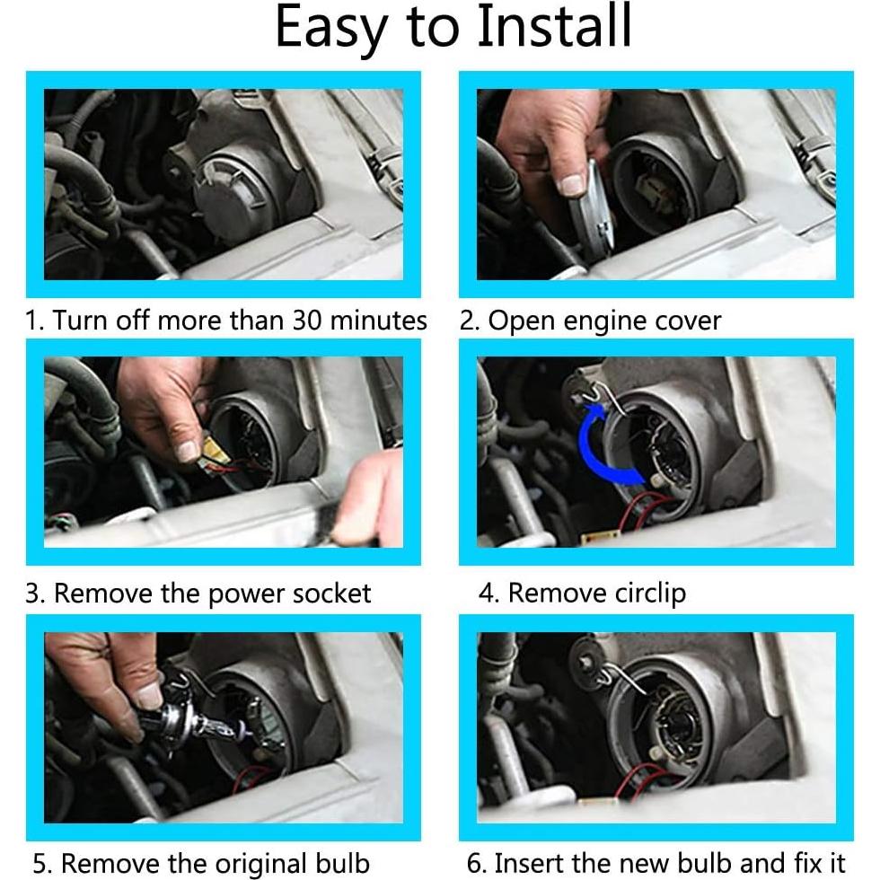 Bombillas H7 55W 6000K Xenón Halógeno ESUPPORT - Paquete de 2